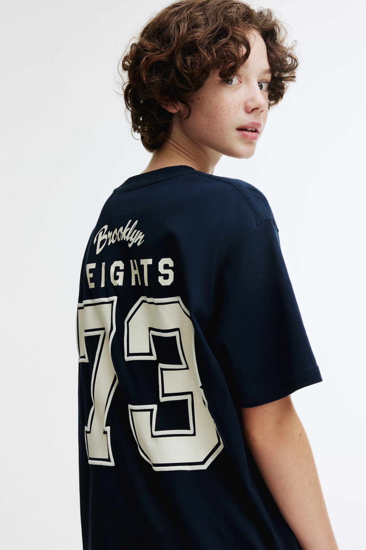 Loose-fit printed T-shirt - Navy blue/Brooklyn/White/Turtles - 4