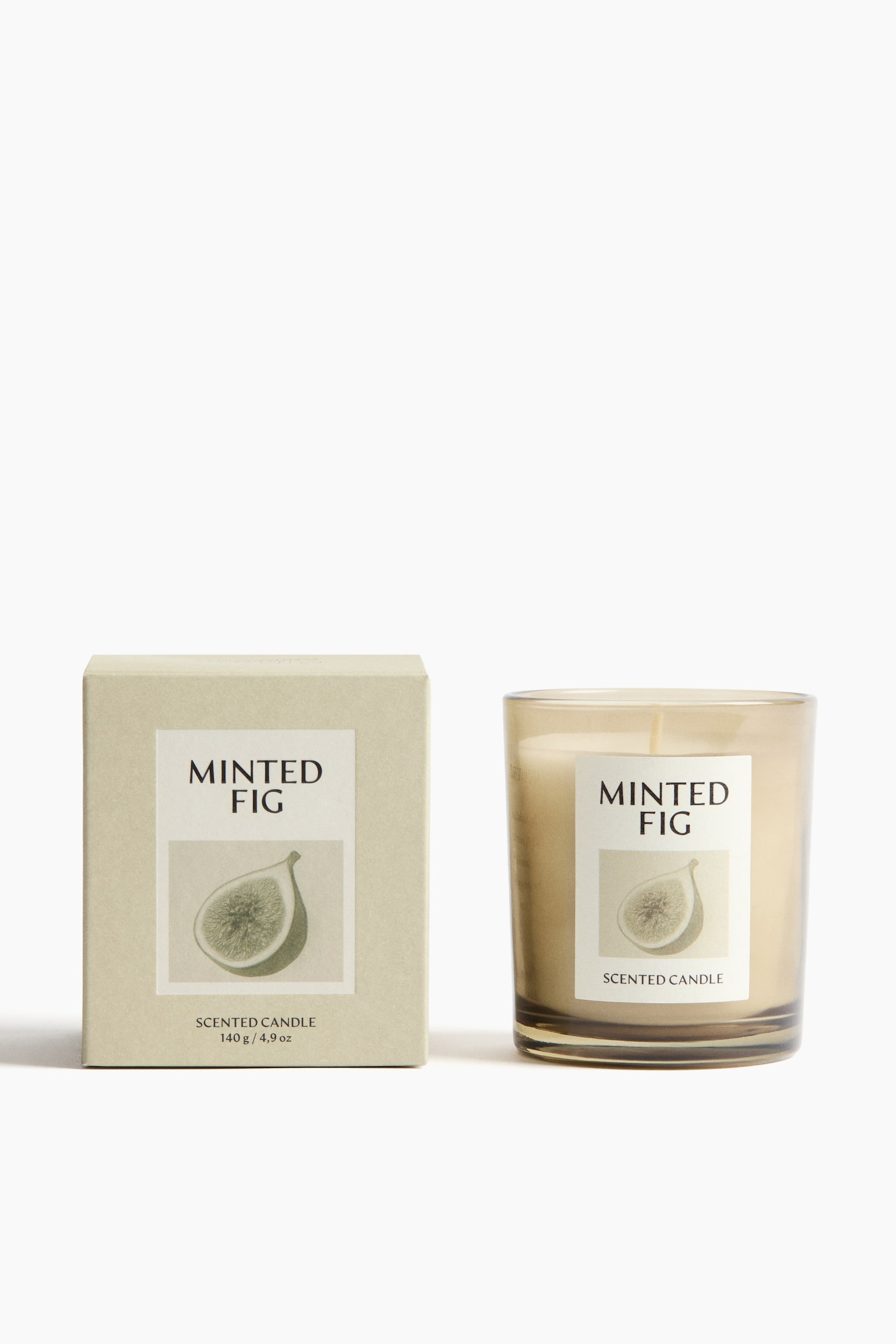 Scented candle in a glass holder - Minted Fig/Vanilla Patchouli/Sequoia Santal/Lemon Verde/Eucalyptus Mist - 4