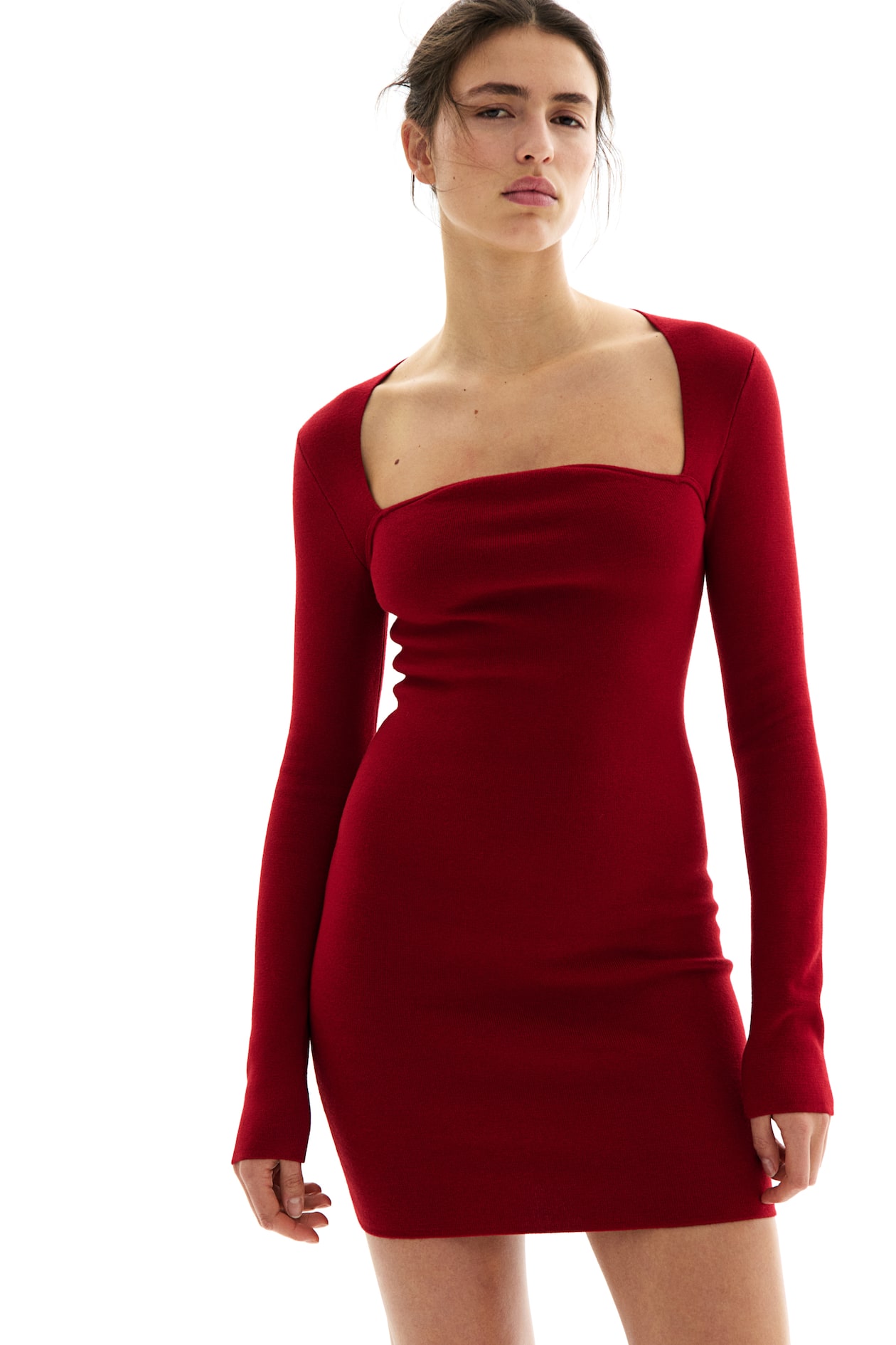 h&m dresses mini Women's Black Draped Velour Dress buttons at front Ruched Satin Dress - Powder