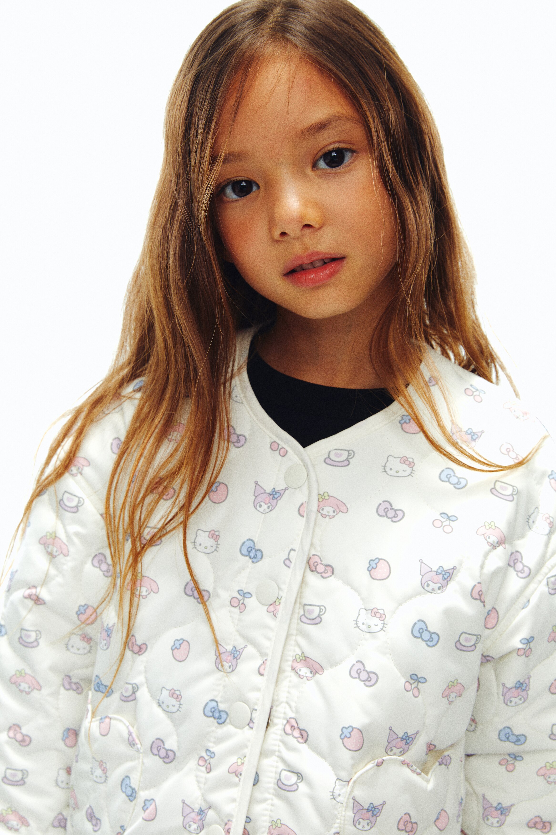 キルティングジャケット - ホワイト／ハローキティ - Kids | H&M JP
