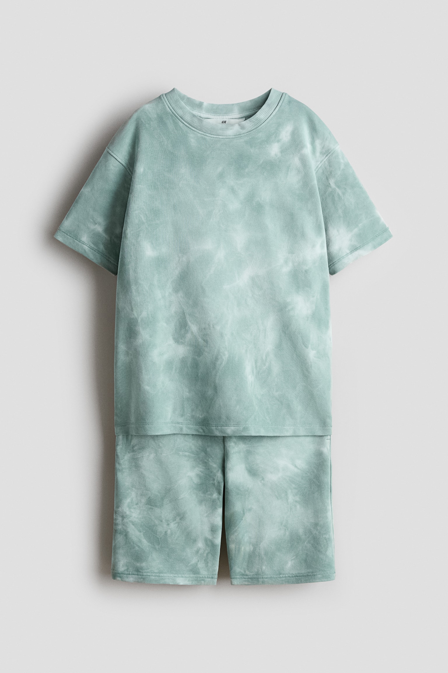 2-piece printed sweatshirt set - Turquoise/Tie-dye