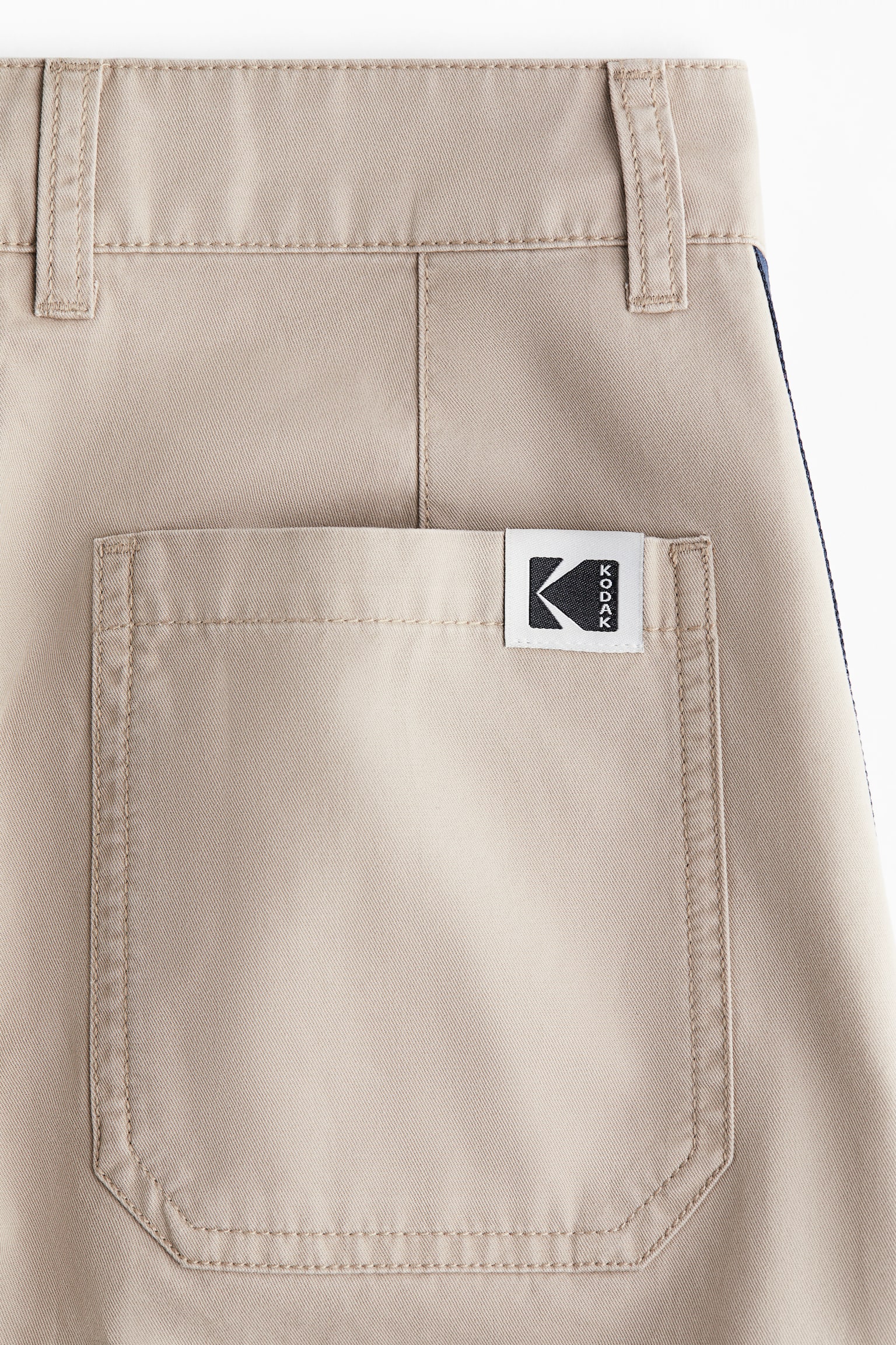 側條紋工作裙 - 淺灰米色/Kodak - 3