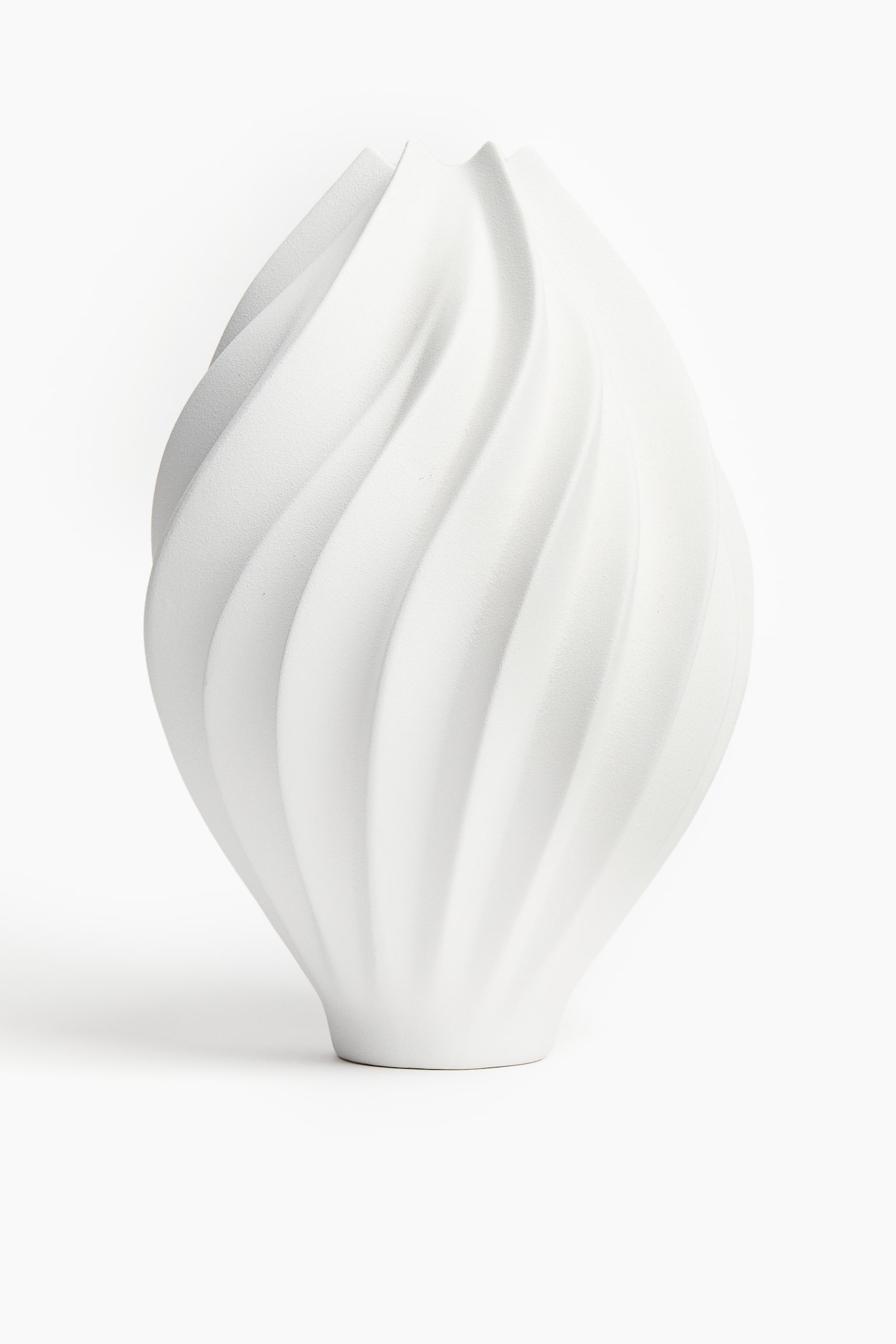 Extra-large stoneware vase - White - 1