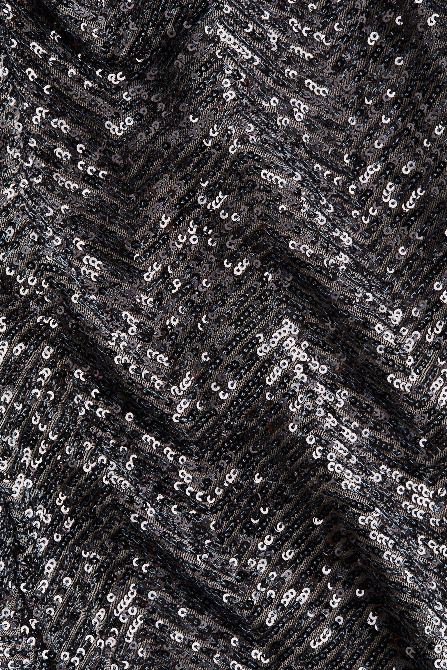 Sequined trousers - Dark grey/Herringbone-patterned/Black/Herringbone-patterned/Silver-coloured/Herringbone-patterned/Black - 4