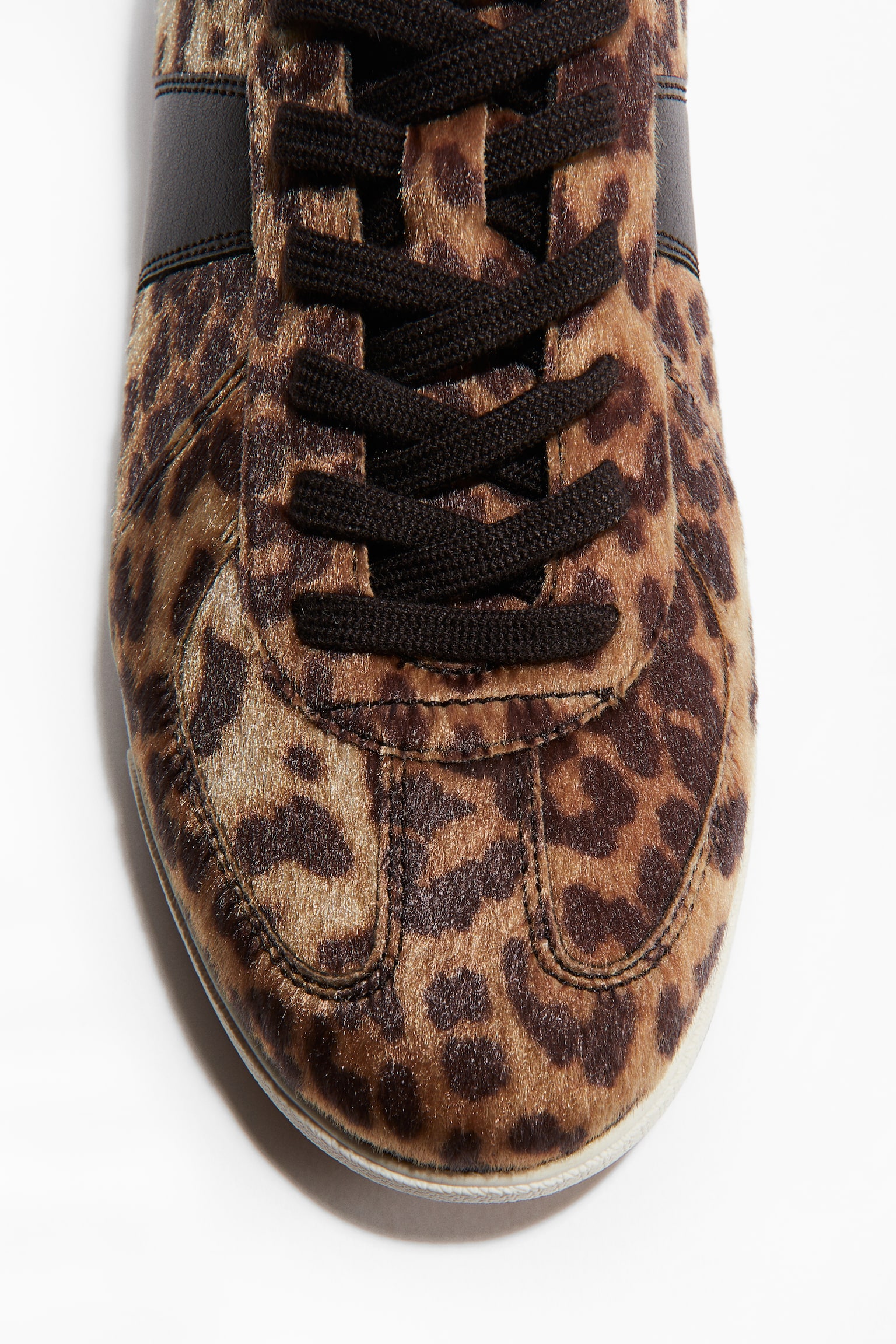 Mintás sportcipő - Bézs/leopárdmintás - 2