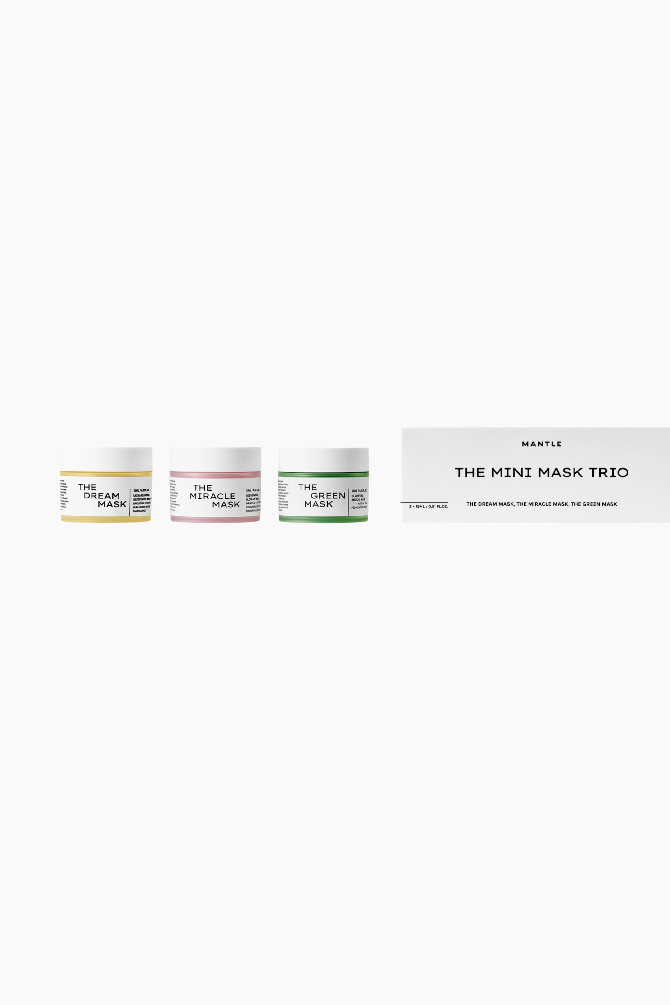 Visa större bild: The Mini Mask Trio - Dream| Green| Miracle Mask - MANTLE - Beauty all | H&M SE 2