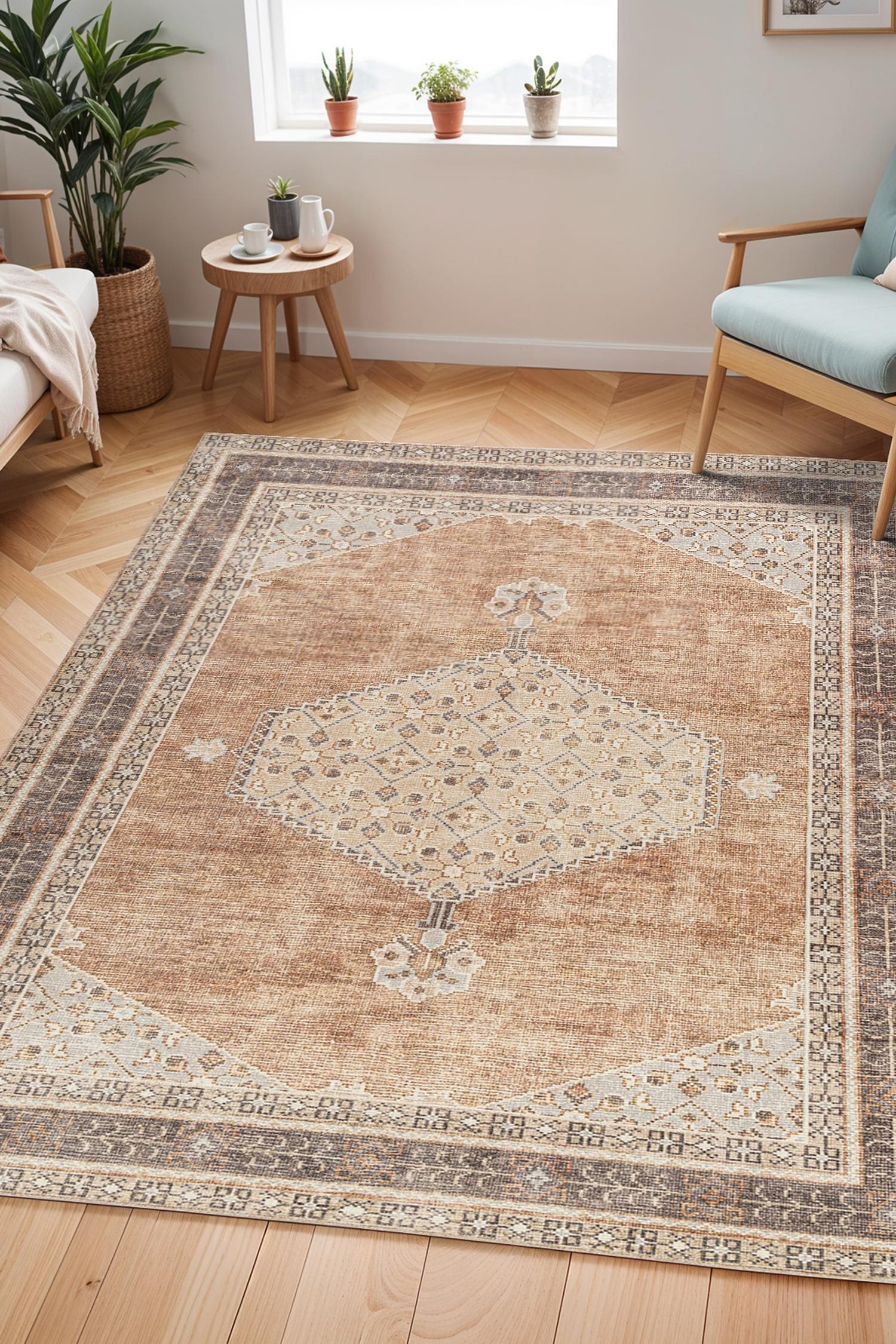 Becki Owens X Livabliss Traditional Boho Area Rug - Brown