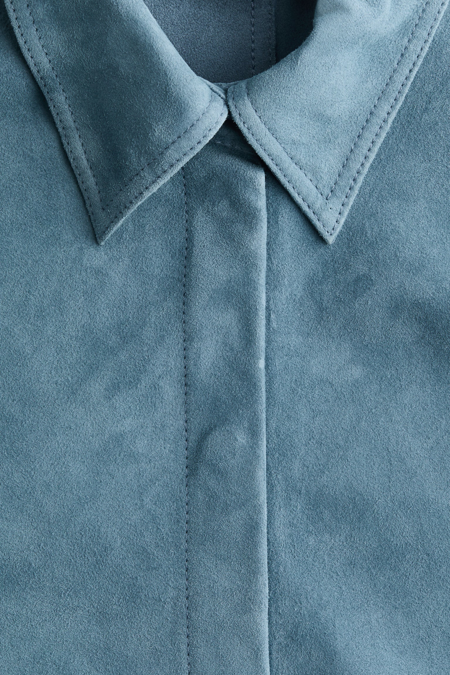 Suede shirt - Dusty blue - 6