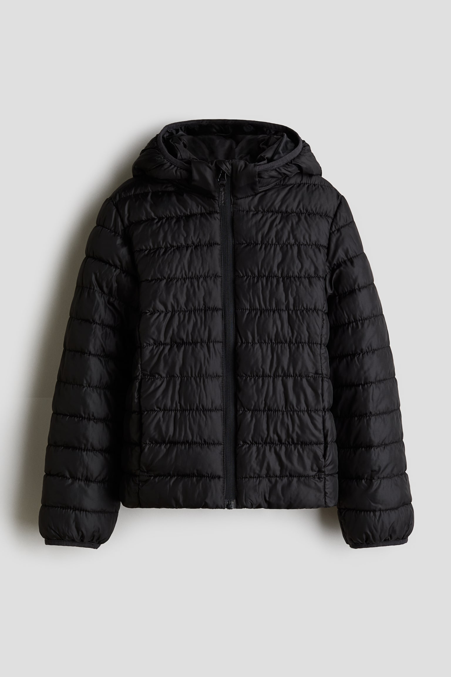 Water-repellent puffer jacket - Black - 1