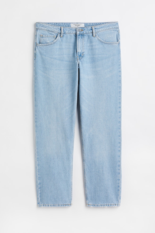 H&M+ Straight Regular Jeans - Light denim blue/Black - 1
