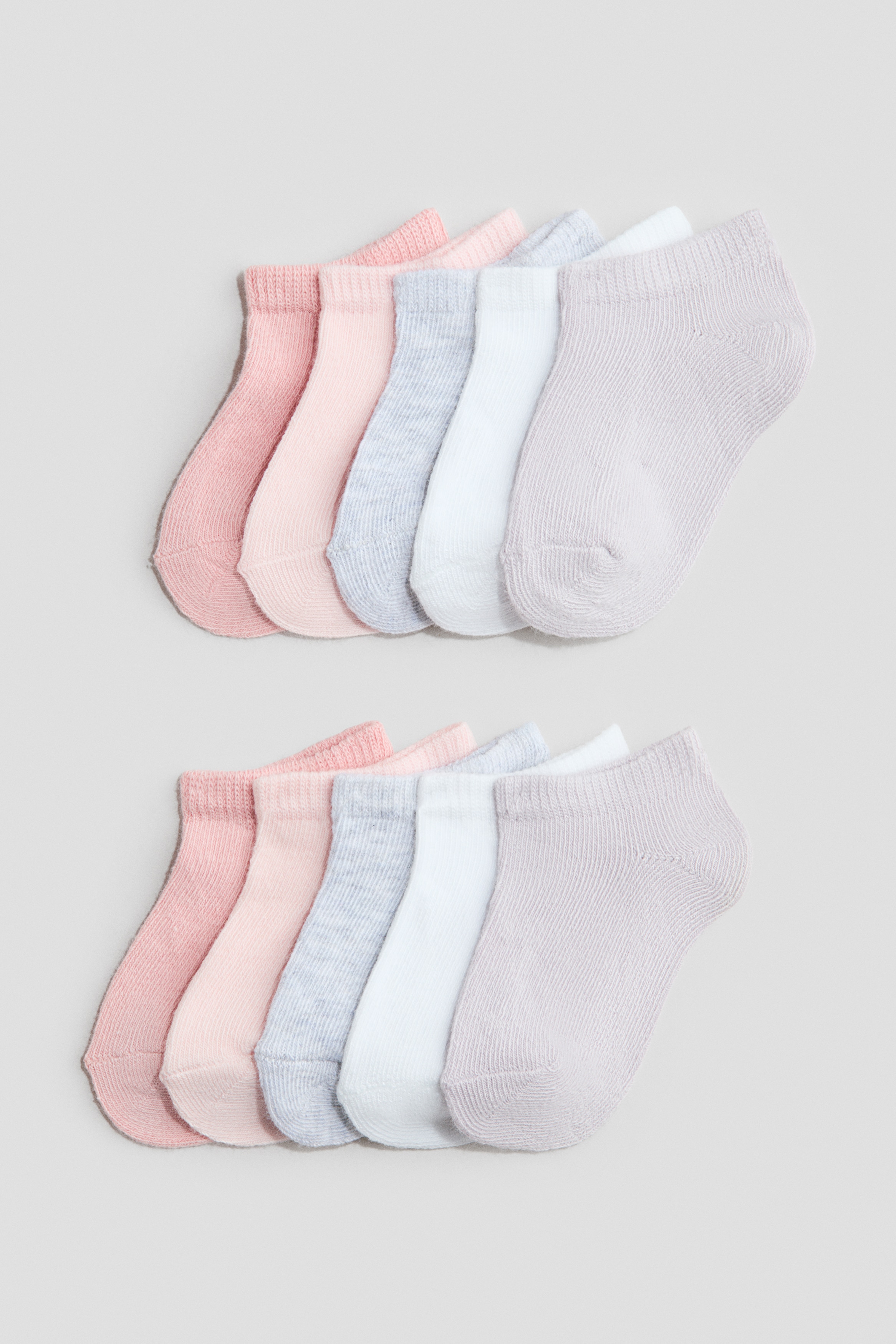 Pack de 10 pares de meias sem canoModelo