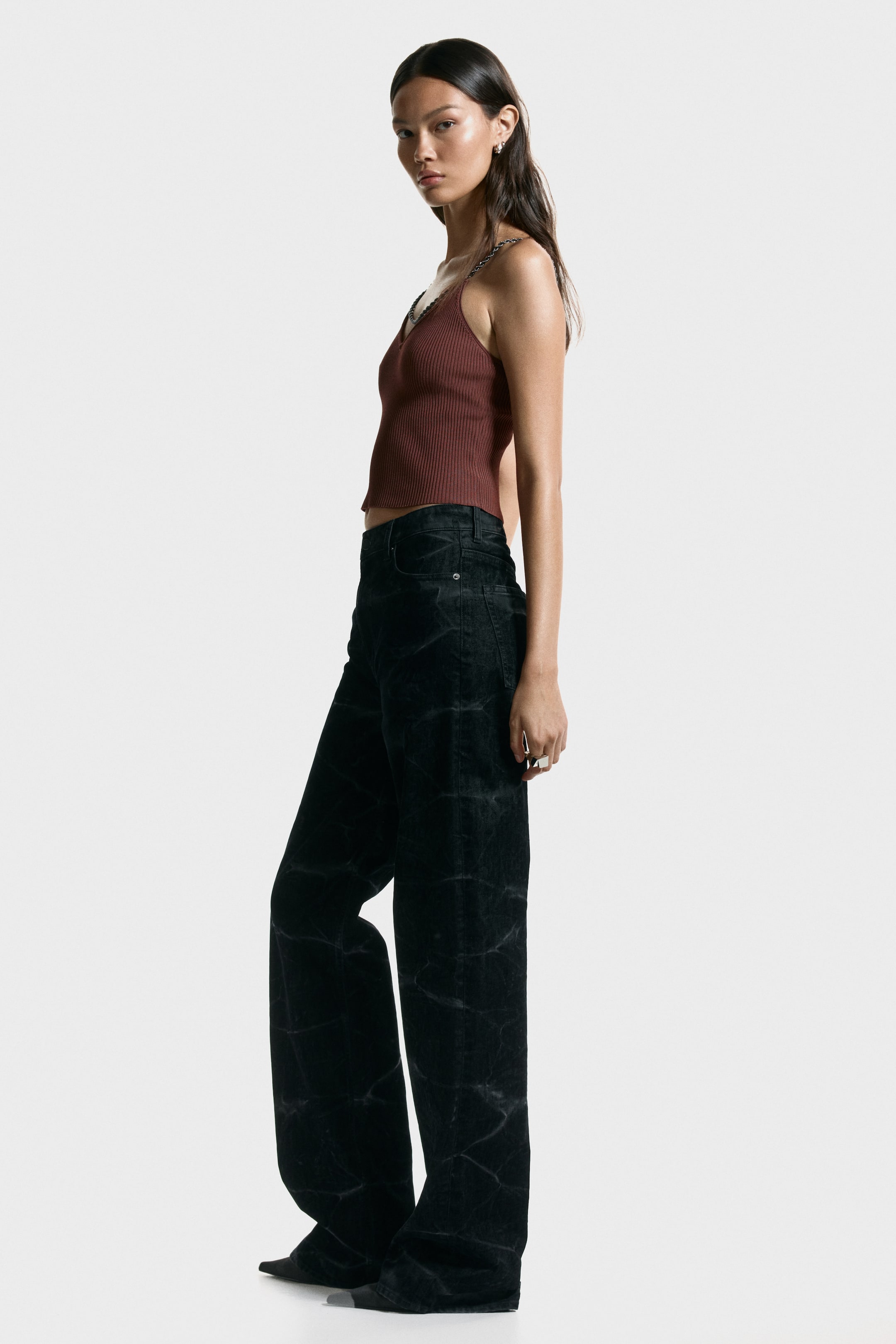 View larger image: Chain-Strap Top - Brown - Ladies | H&M CA 4