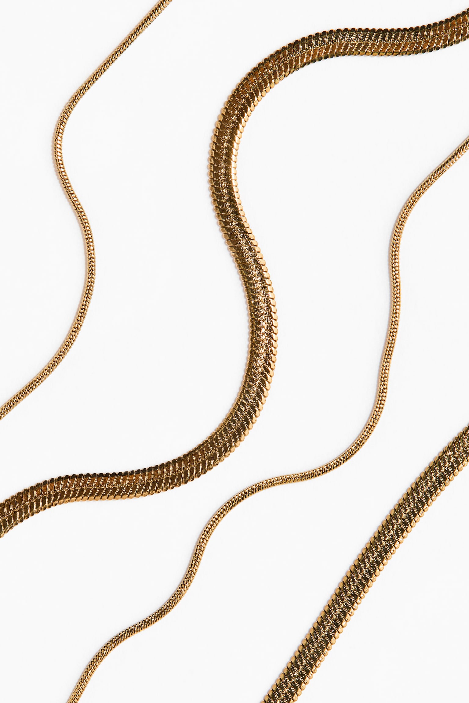 Waterproof two-strand necklace - Gold-coloured - 3