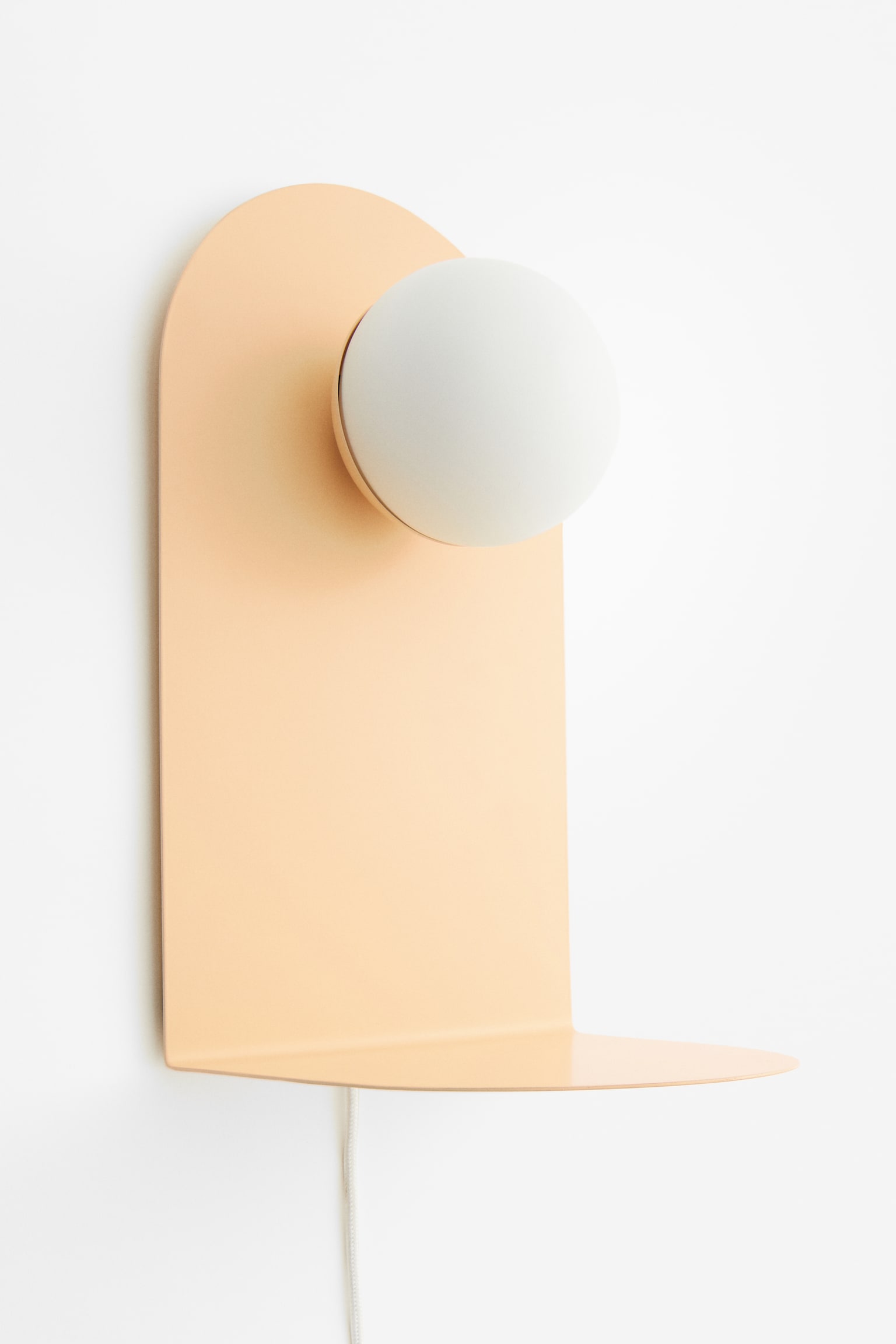 Wall light with shelf - Light yellow - 1