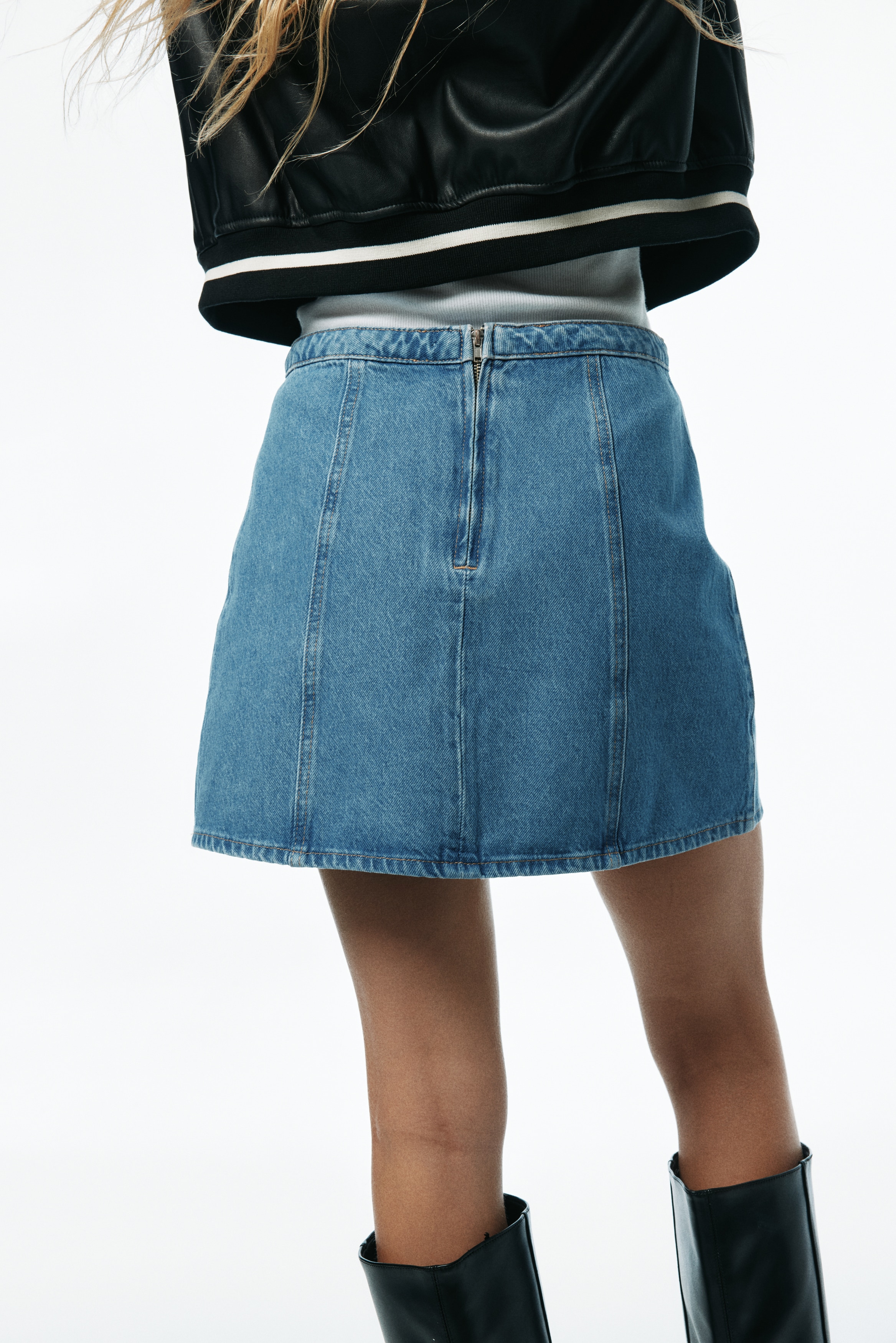 A-line mini skirt