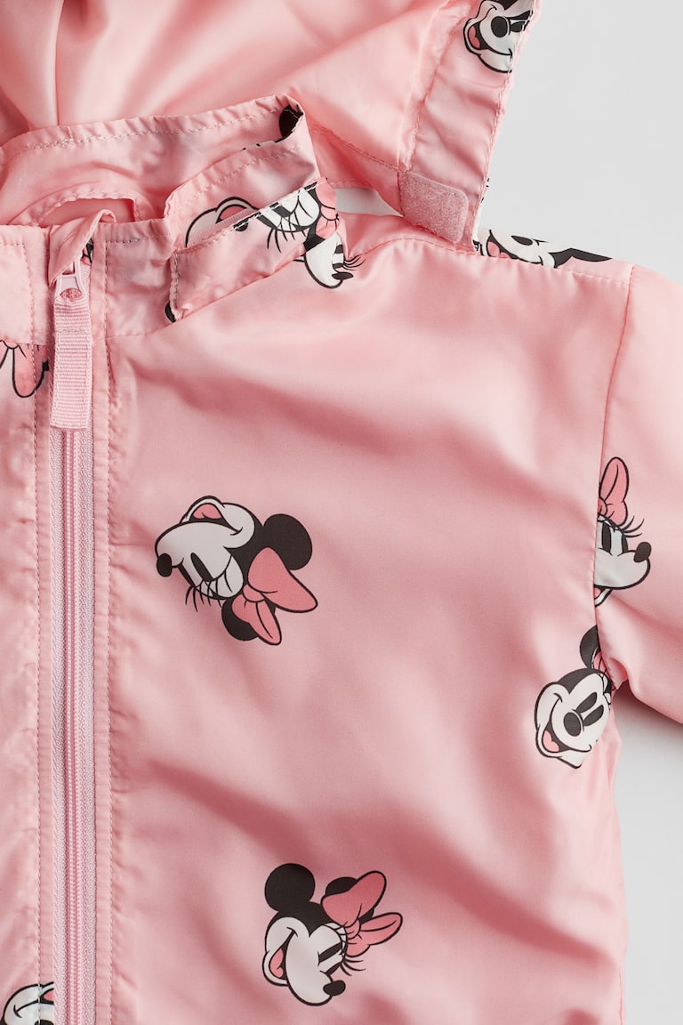 Pink Minnie Mouse Rain Jacket Womens Minnie Mouse Windbreaker