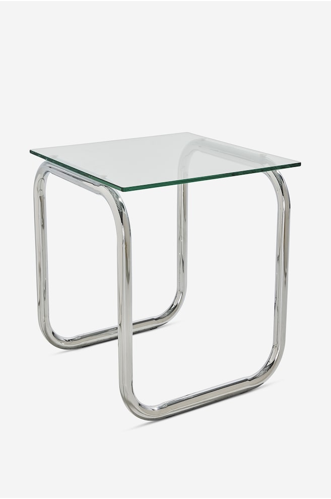 Table D'appoint Chrome/verre Lulu - Chrome/Verre Fumé/chrome - 1