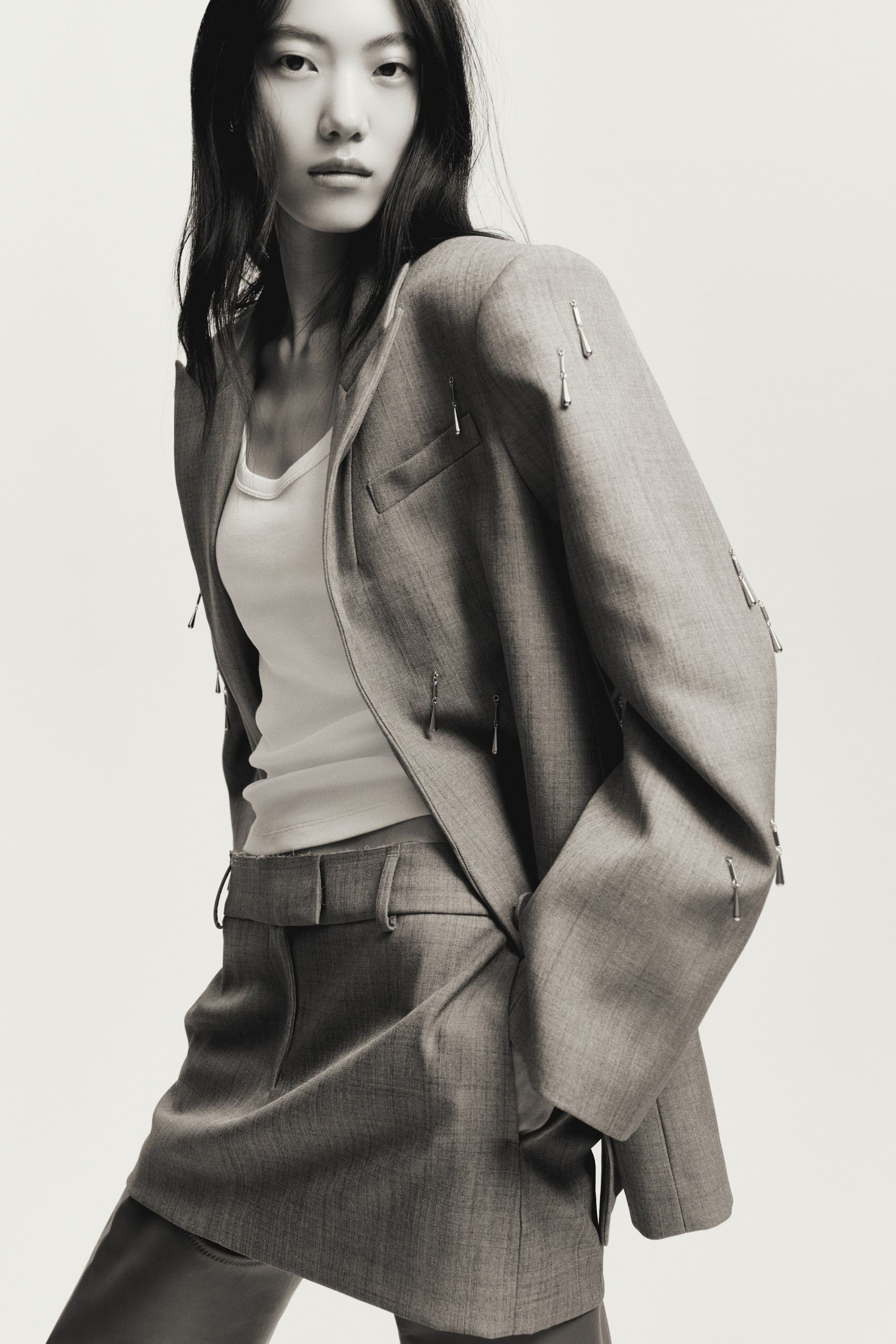 Agrandir l'image: Minijupe - Gris - FEMME | H&M FR 1