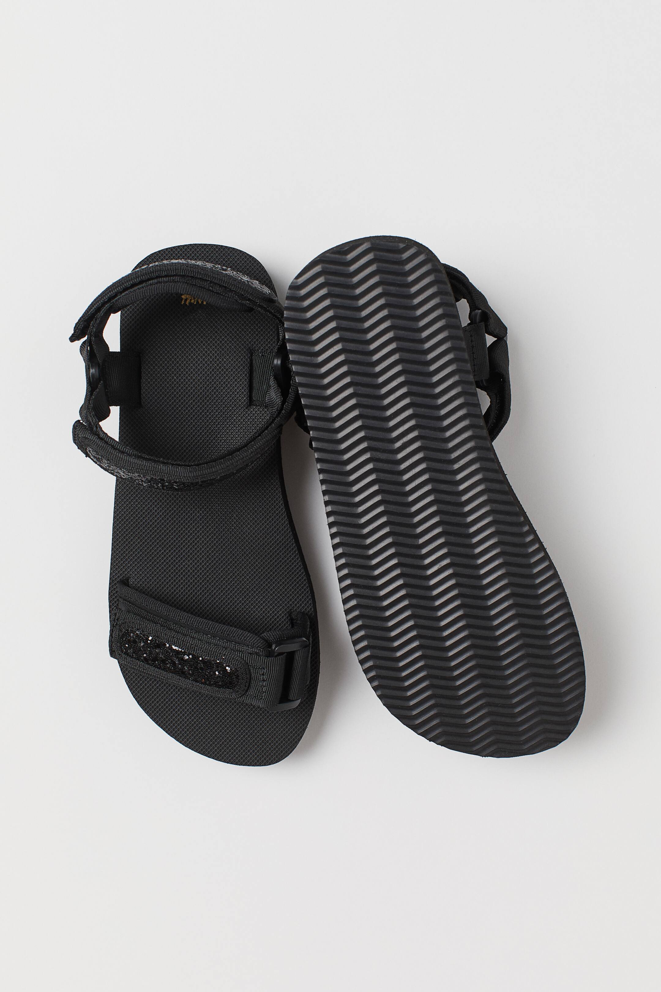 View larger image: Glittery sandals - Black/Glittery - Ladies | H&M HK 2