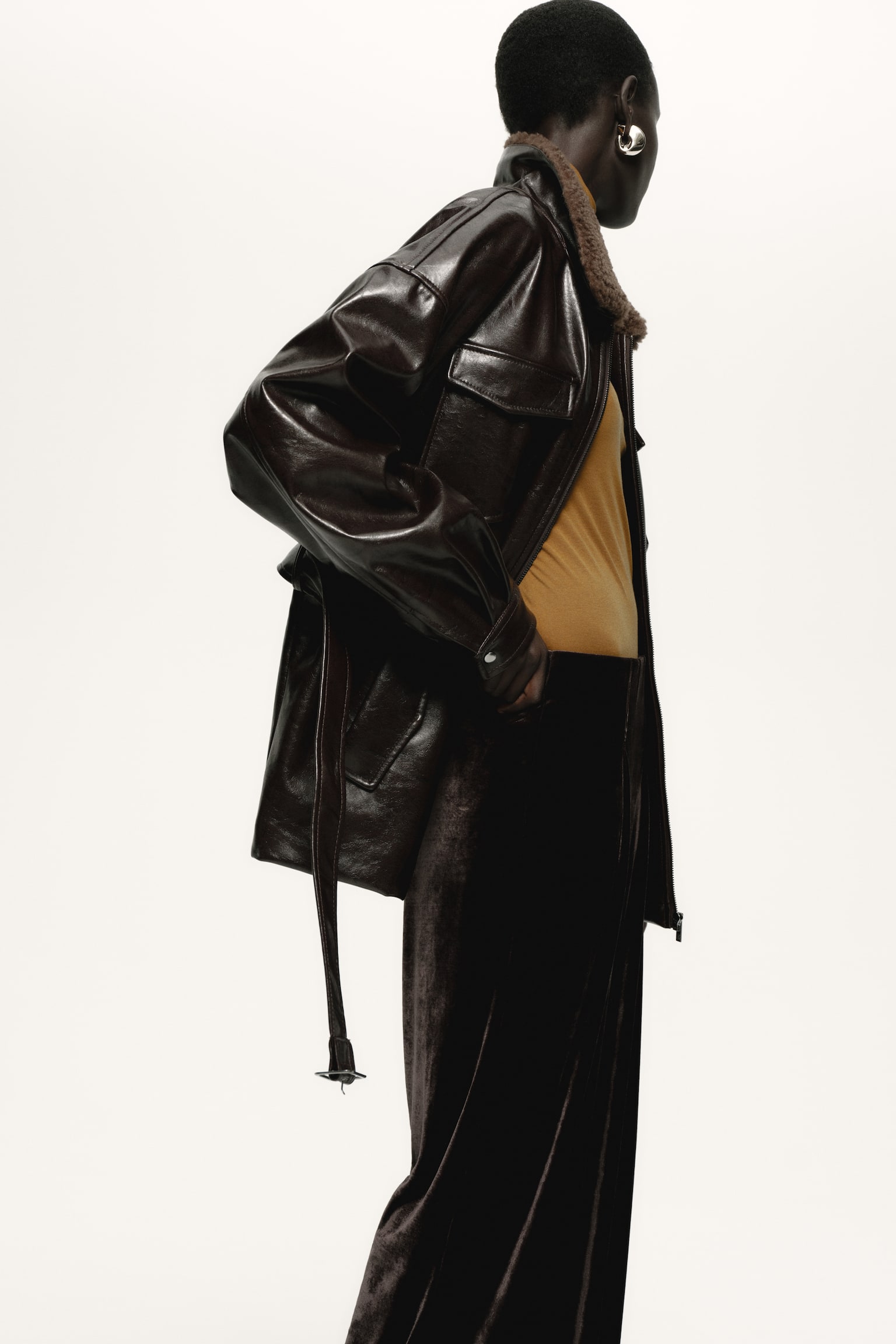 Velours broek - Donkerbruin/Donkergroen/Zwart - 7