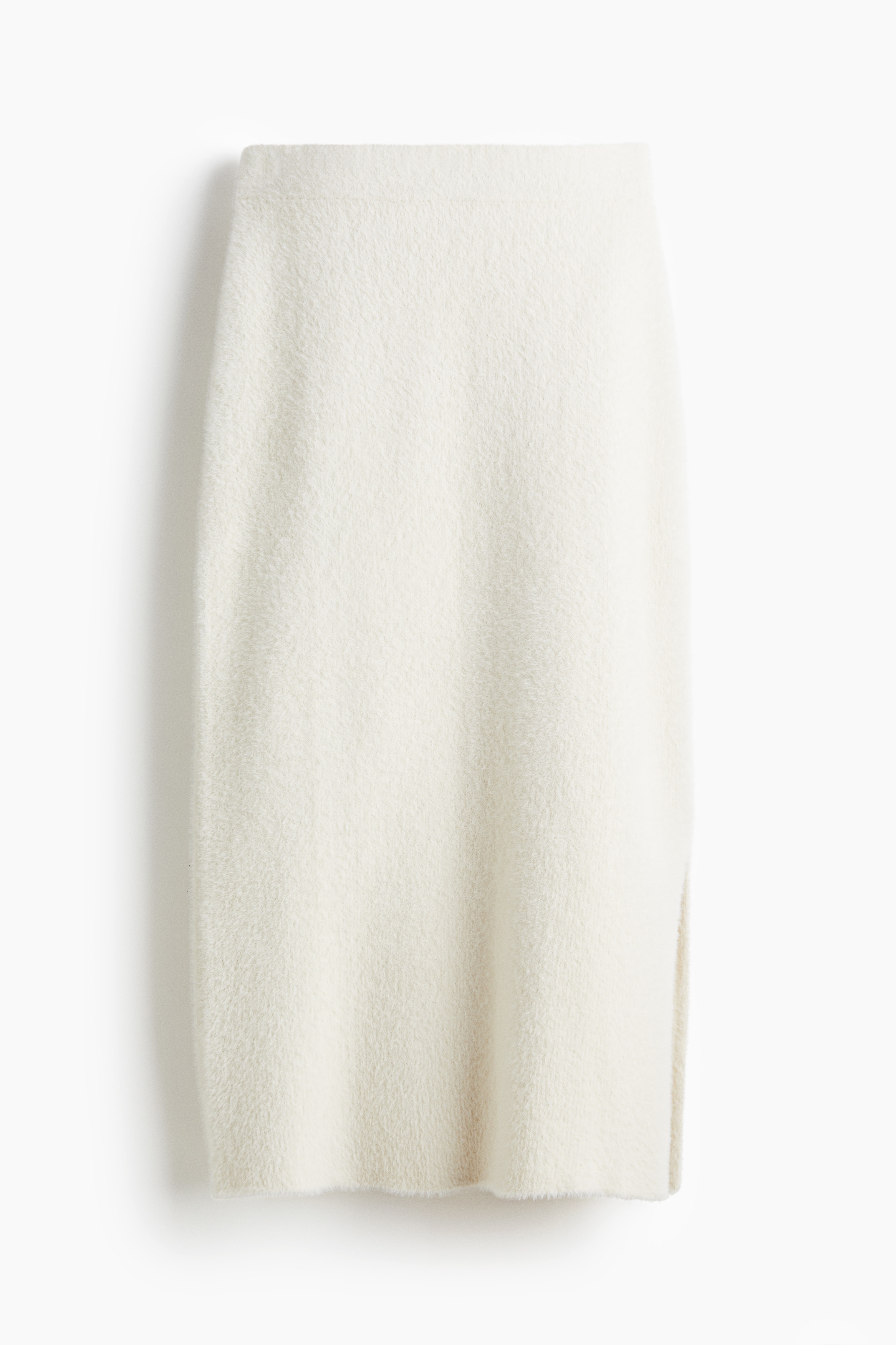 Gonna in maglia pelosa - Crema