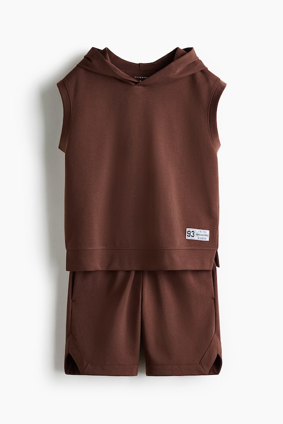 Детские шорты H&M Sleeveless Sports Hoodie and Shorts with DryMove™