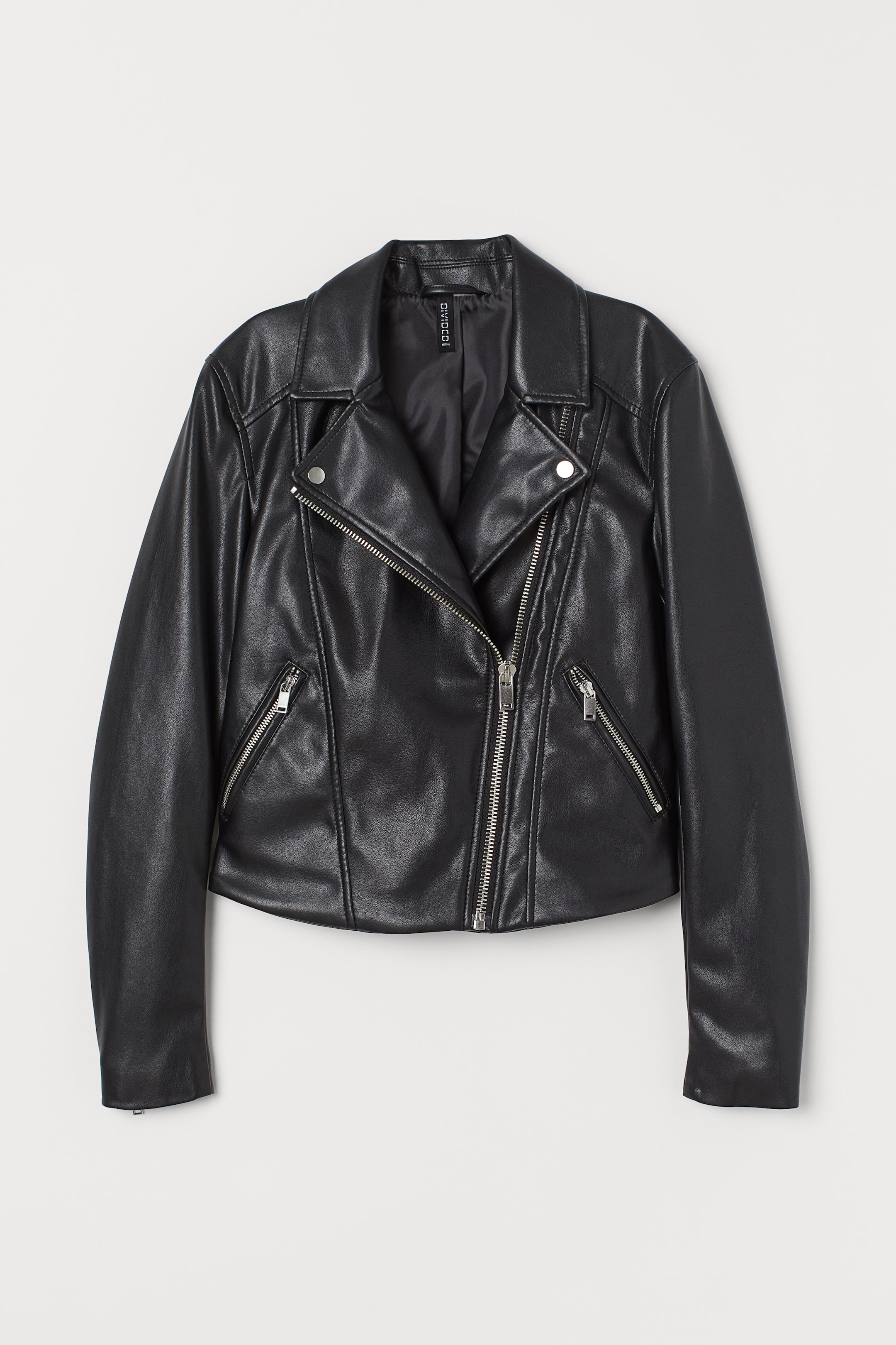Grotere afbeelding bekijken: Bikerjack - Zwart/imitatieleer - DAMES | H&M NL 1