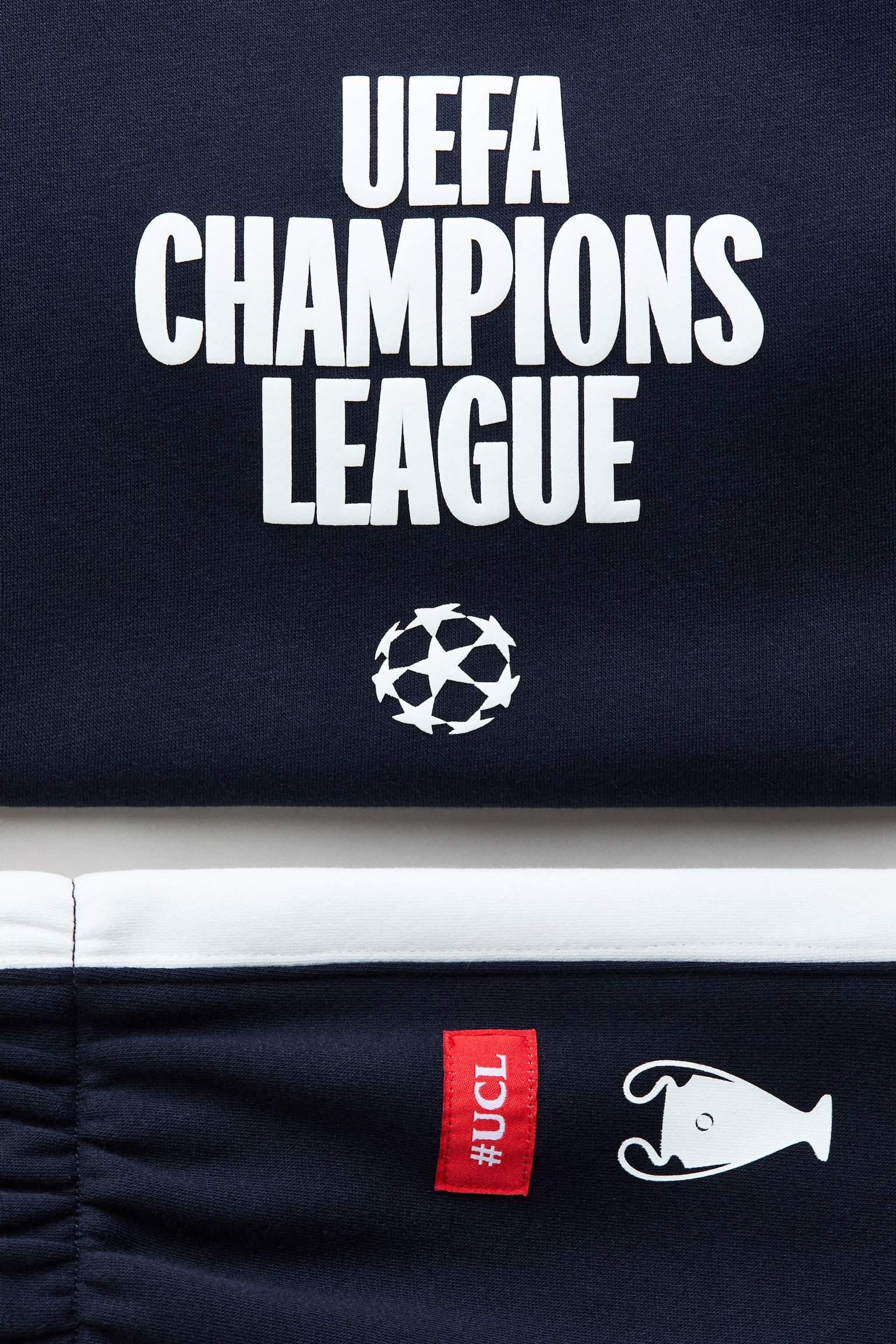 Детские худи H&M 2-piece printed sweatshirt set, цвет: Синий — фото 3