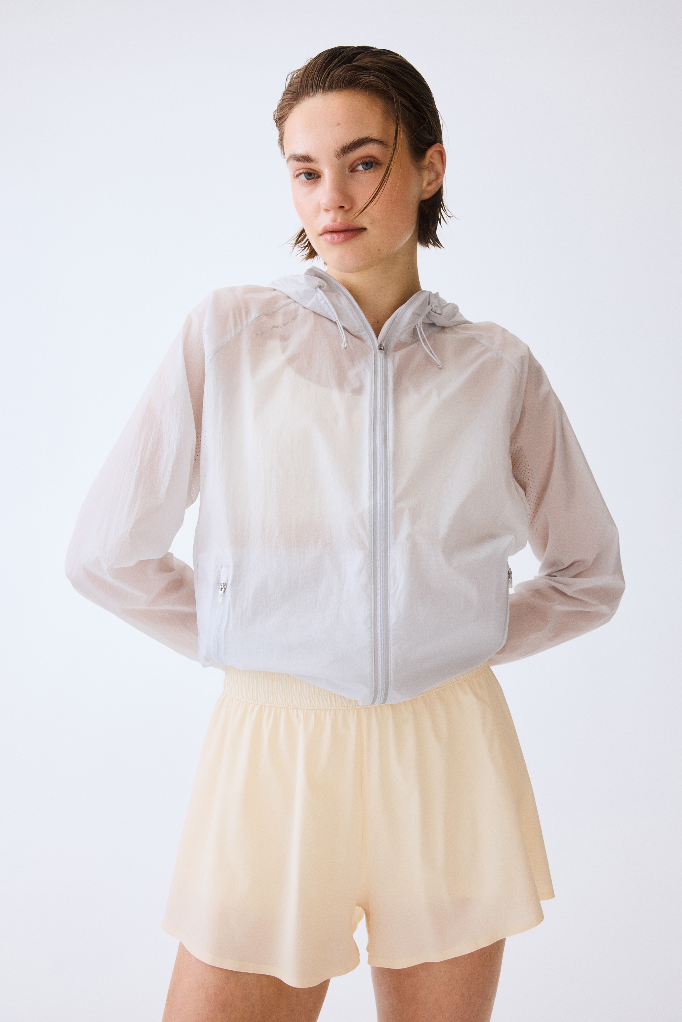 Short de sport double épaisseur - Jaune beurre/Noir/Gris argile foncé/Bleu amazonite/Blush/Lilas