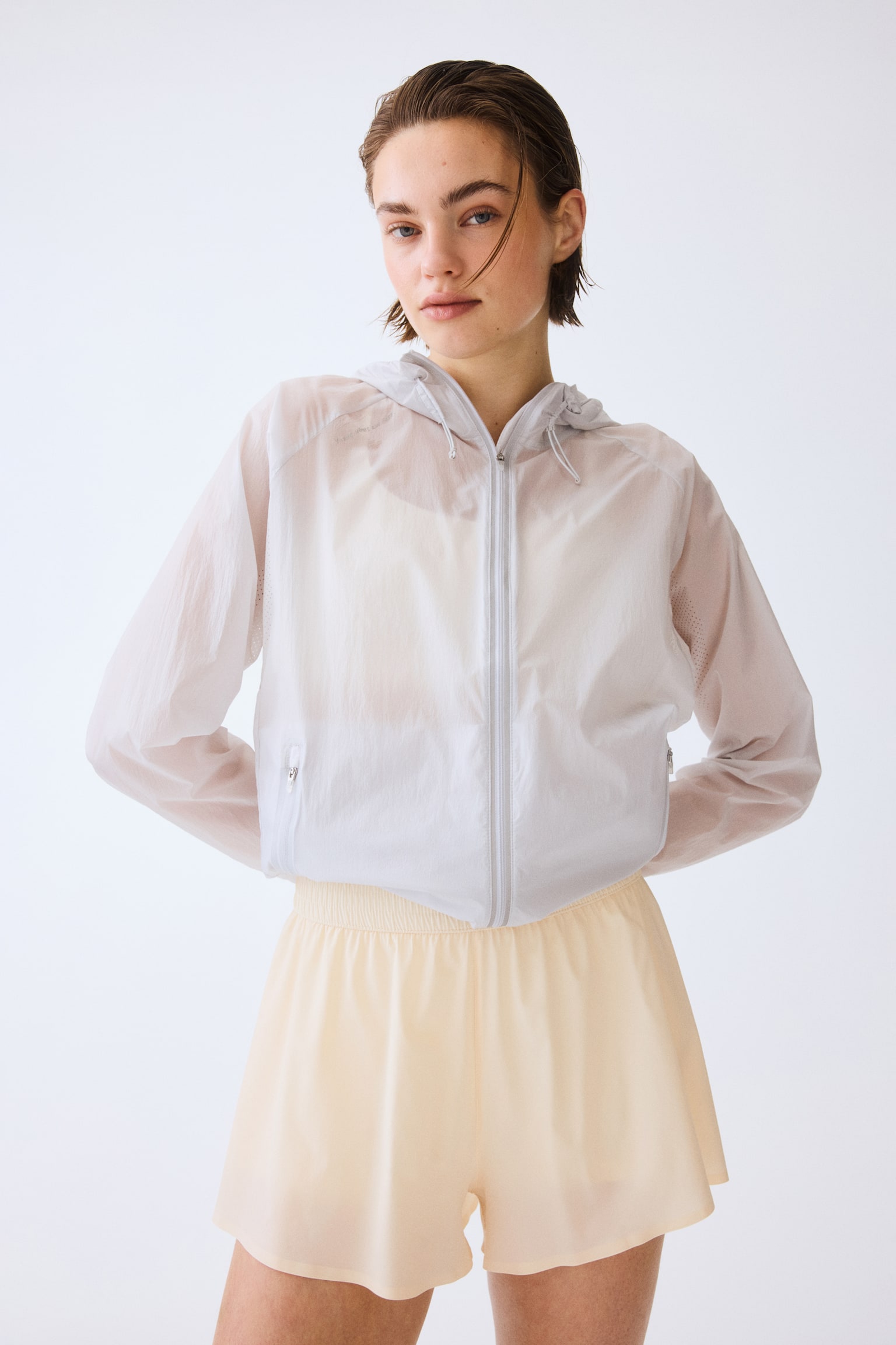 Short de sport double épaisseur - Jaune beurre/Noir/Gris argile foncé/Blush/Bleu amazonite/Lilas - 2