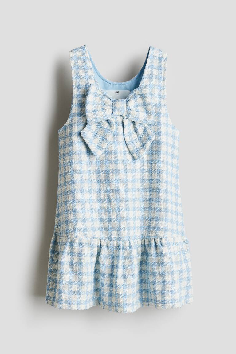 ジャカードジャンパースカート - ライトブルー／チェック - Kids | H&M JP 