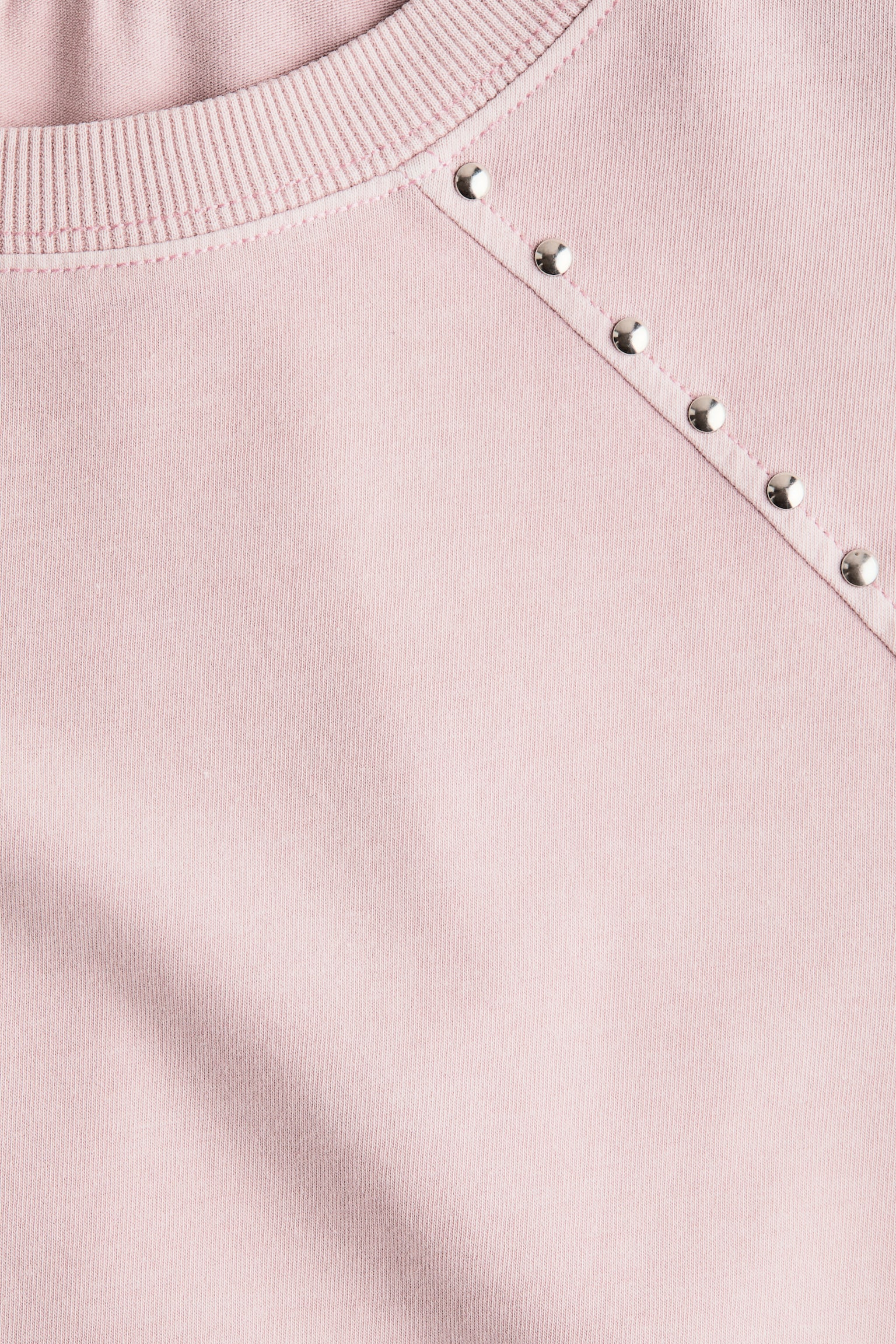 Shirt mit Washed-Look und Nieten - Helles Mattrosa/Dunkelgrau - 4