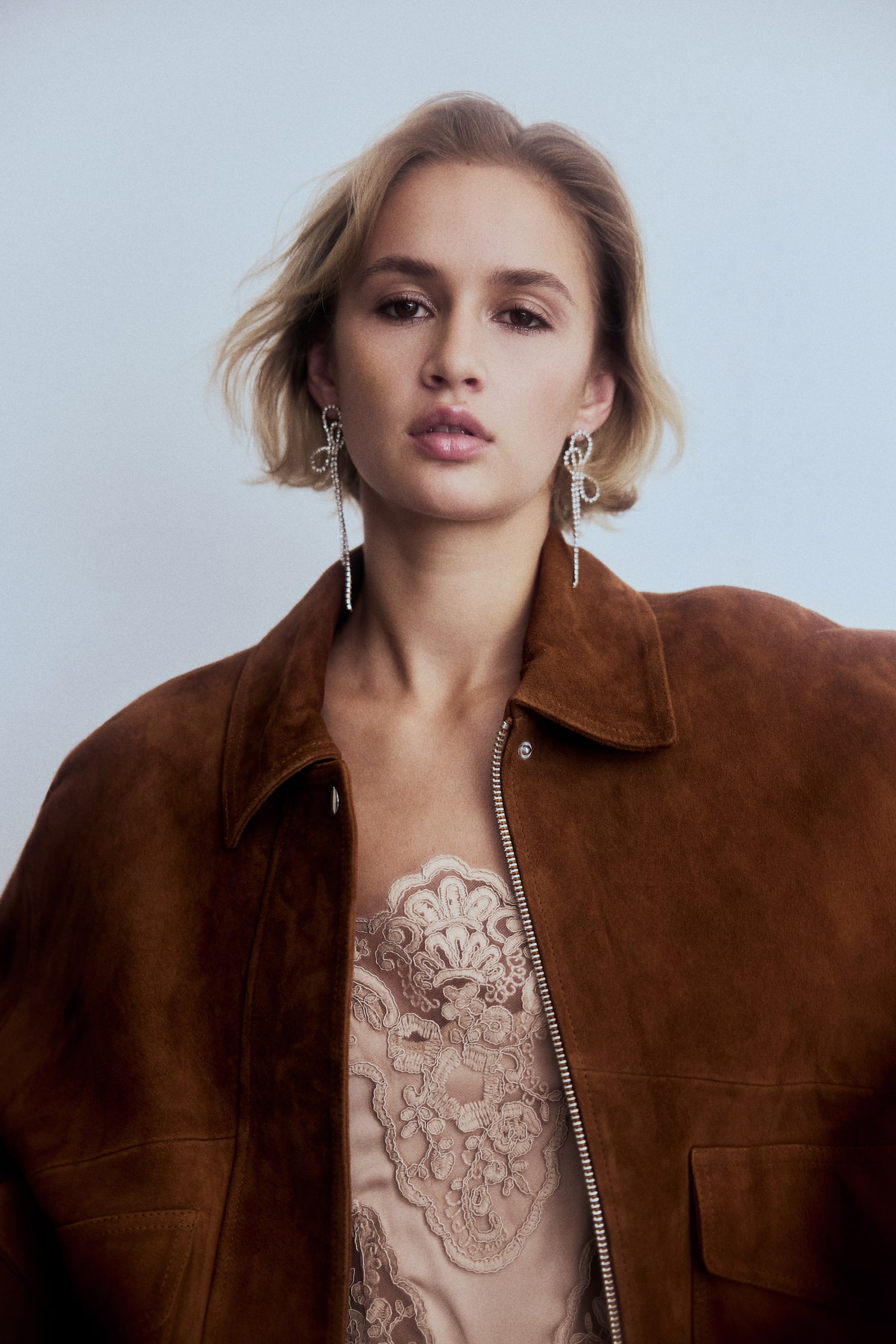 Suede jacket - Marron - 5