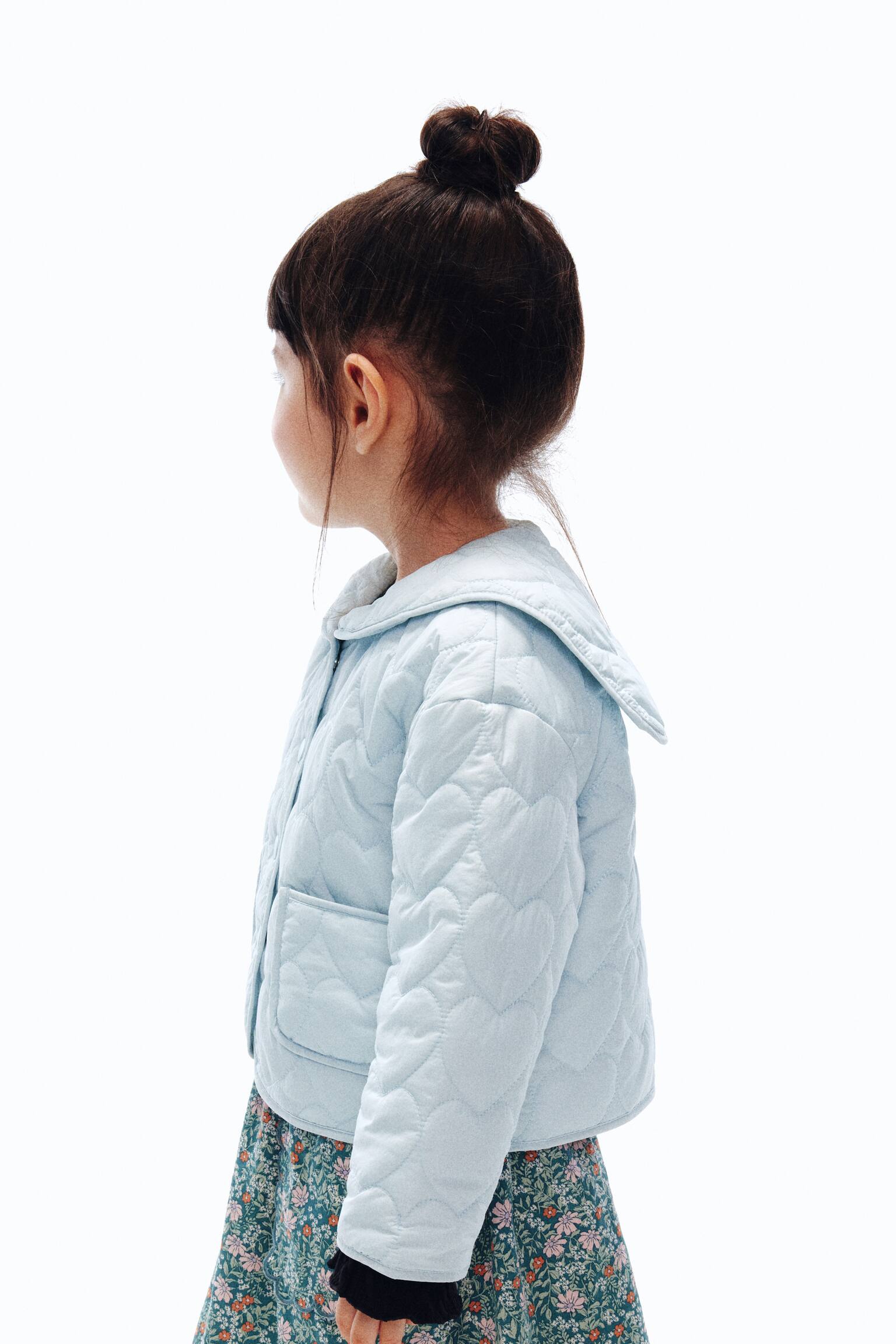 キルティングジャケット - ライトブルー/ブラック - 6