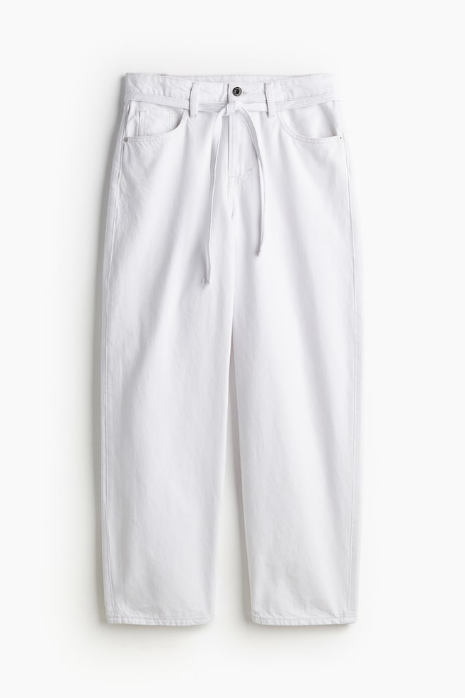 Super Baggy Low Jeans - White/Light denim blue/Black/Light denim blue - 1