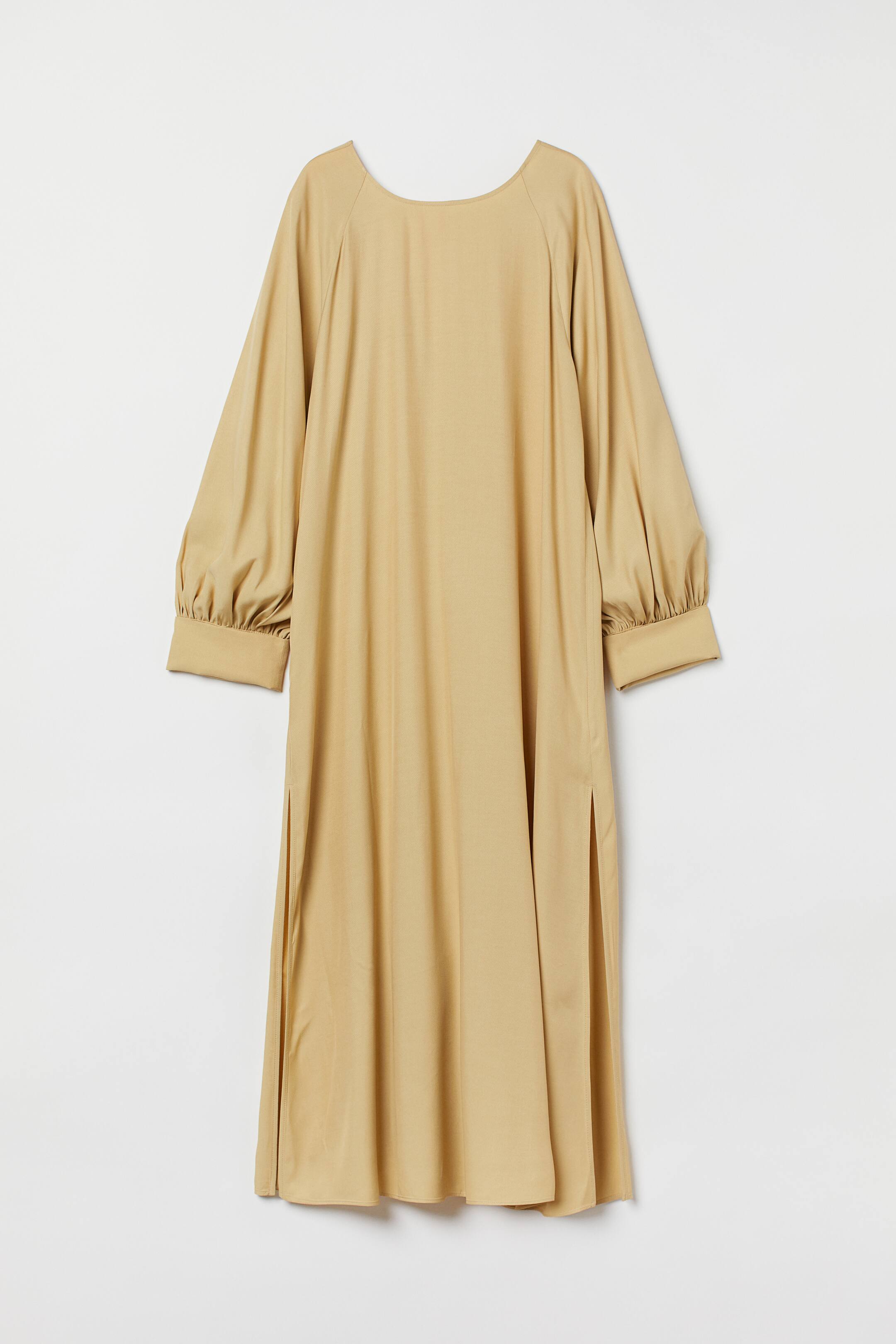 View larger image: Balloon-sleeved Dress - Pale yellow - Ladies | H&M US 1