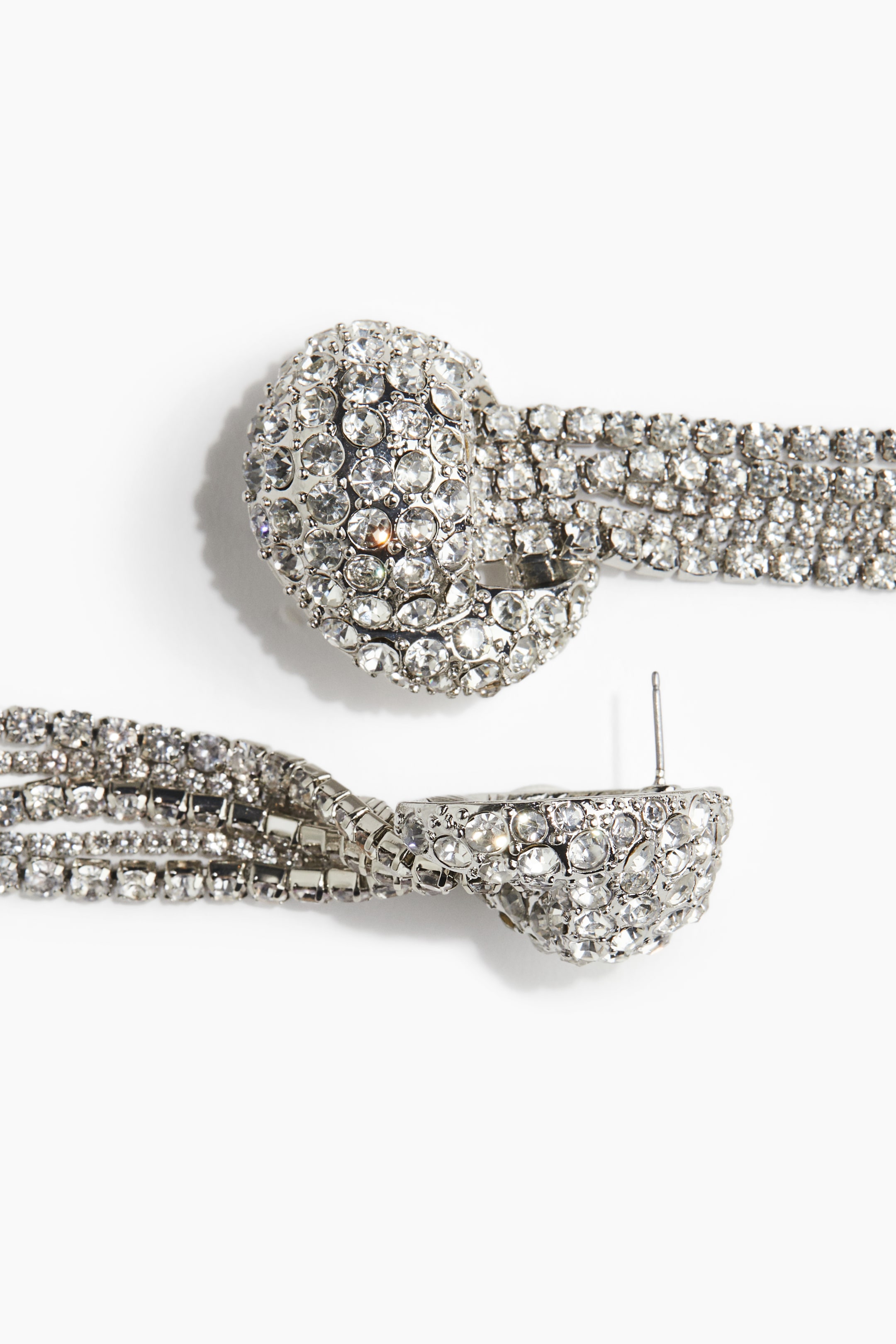 Long Rhinestone Earrings