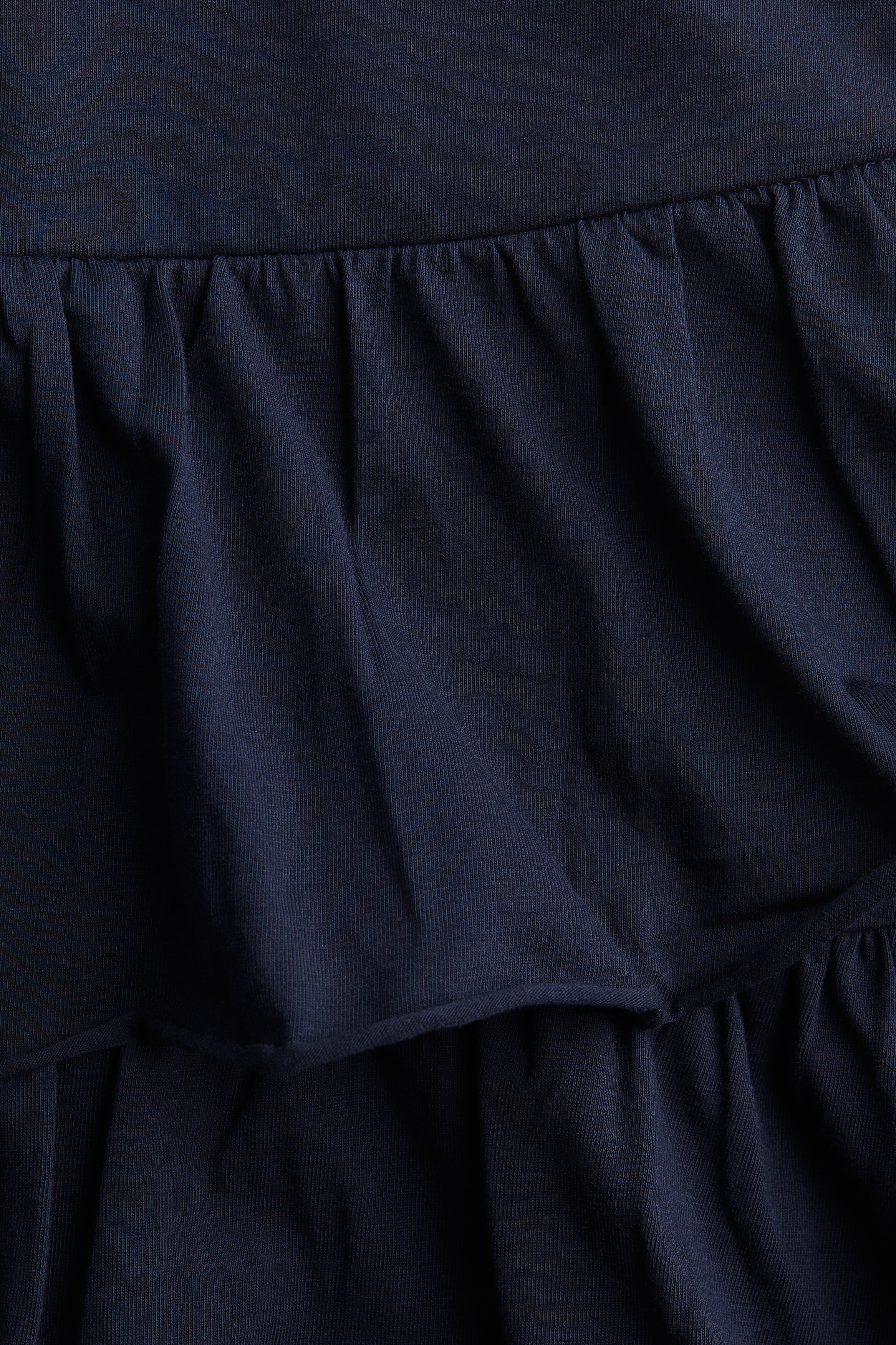Tiered jersey mini skirt