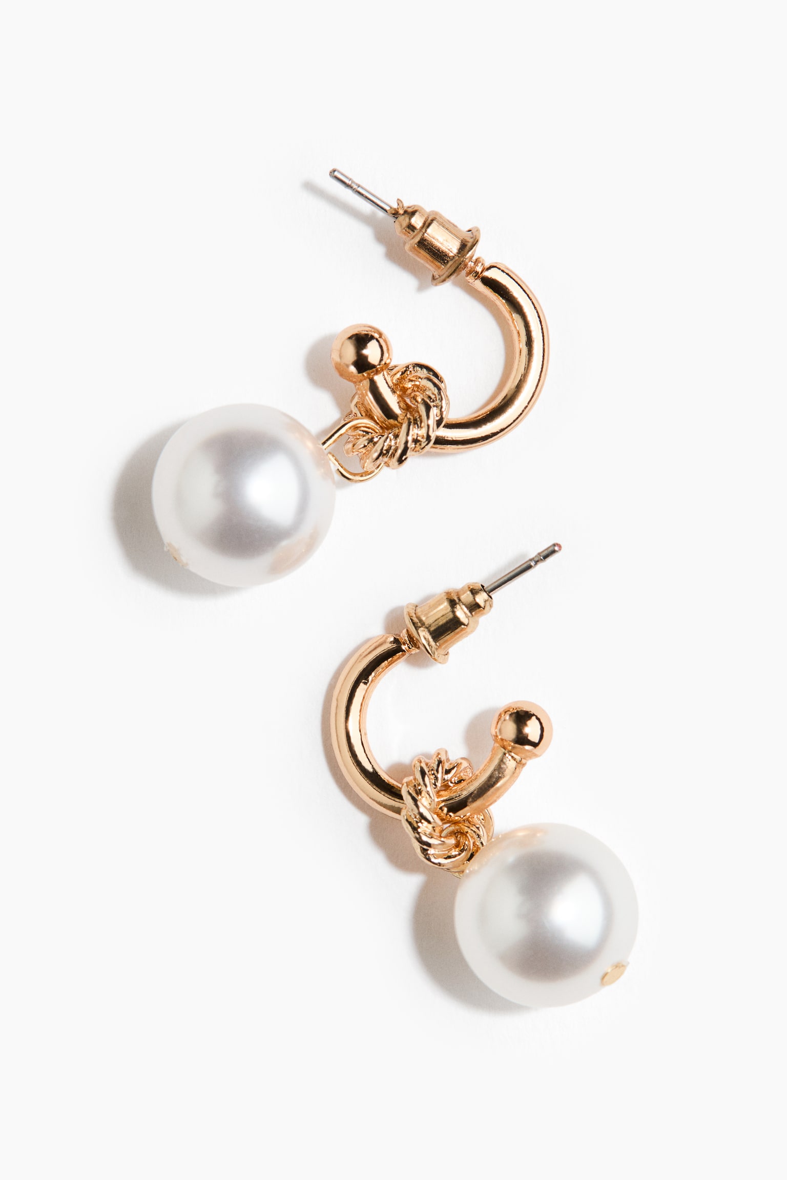 Pendant earrings - Gold-coloured - 3