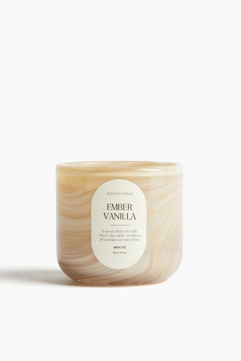 Bougie parfumée avec pot en verre - Ember Vanilla - Home All | H&M FR