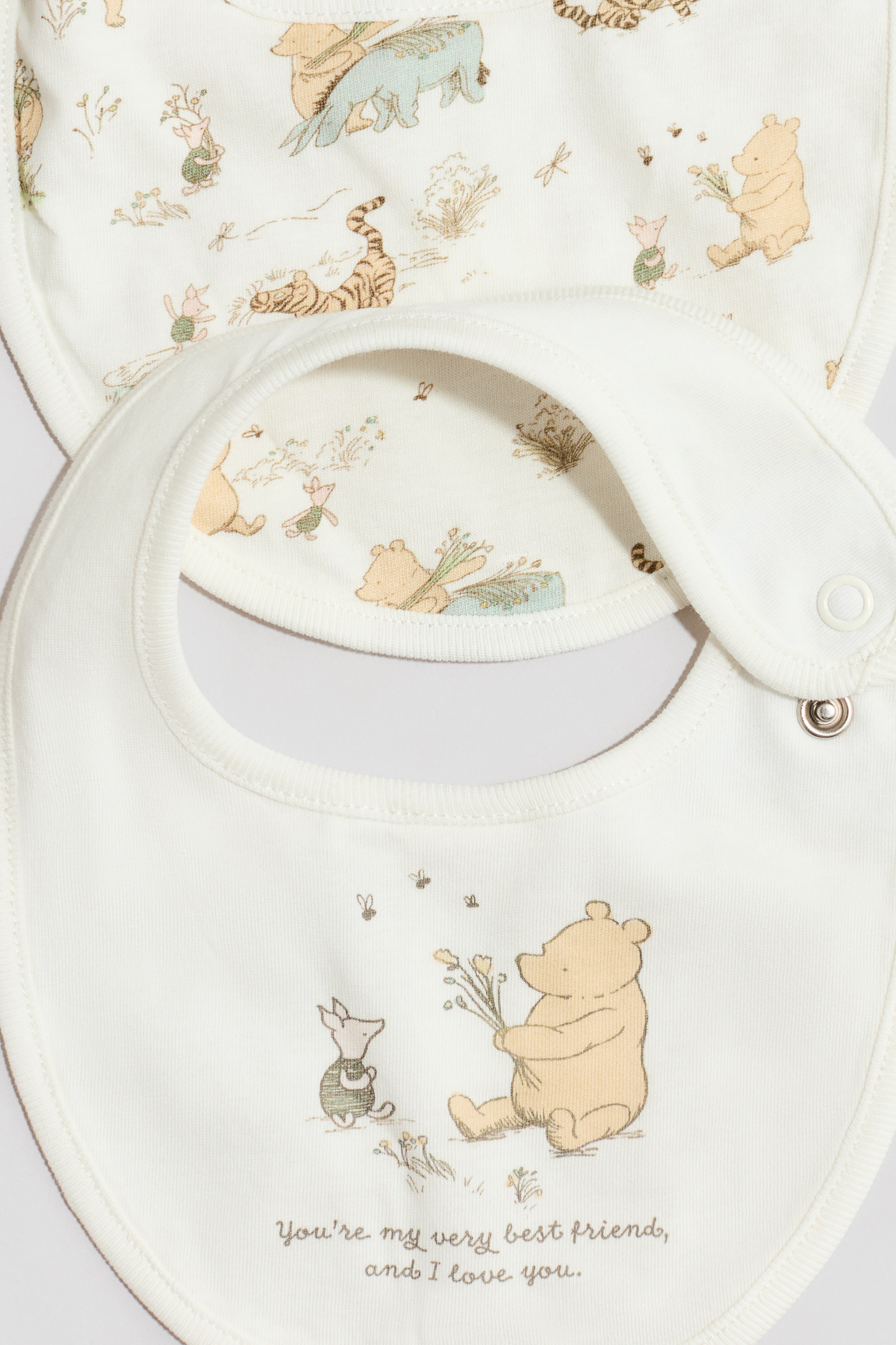 H&M 2-Pack Printed Cotton Bibs — фото 2