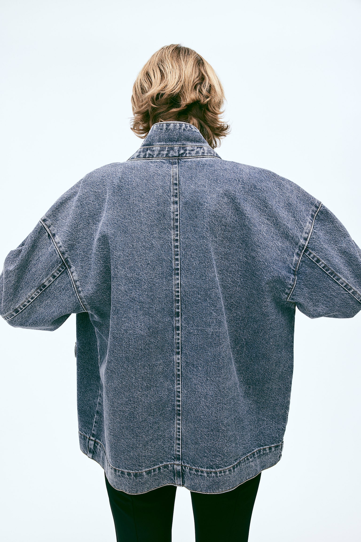 Denim Shirt Jacket - Denim blue/Black/Washed out - 4