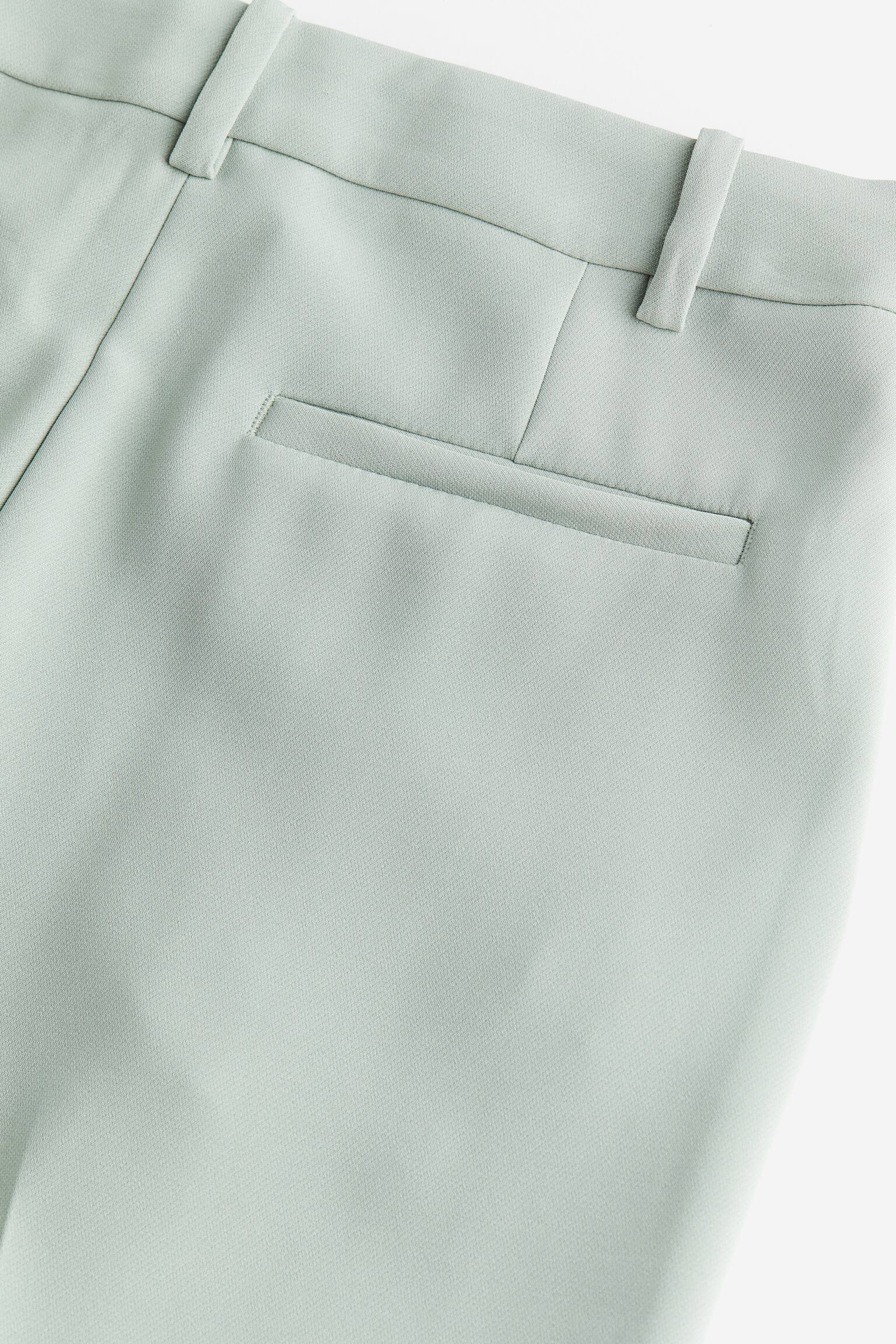 Quần dài dáng suông - Màu xanh lá xám - 2