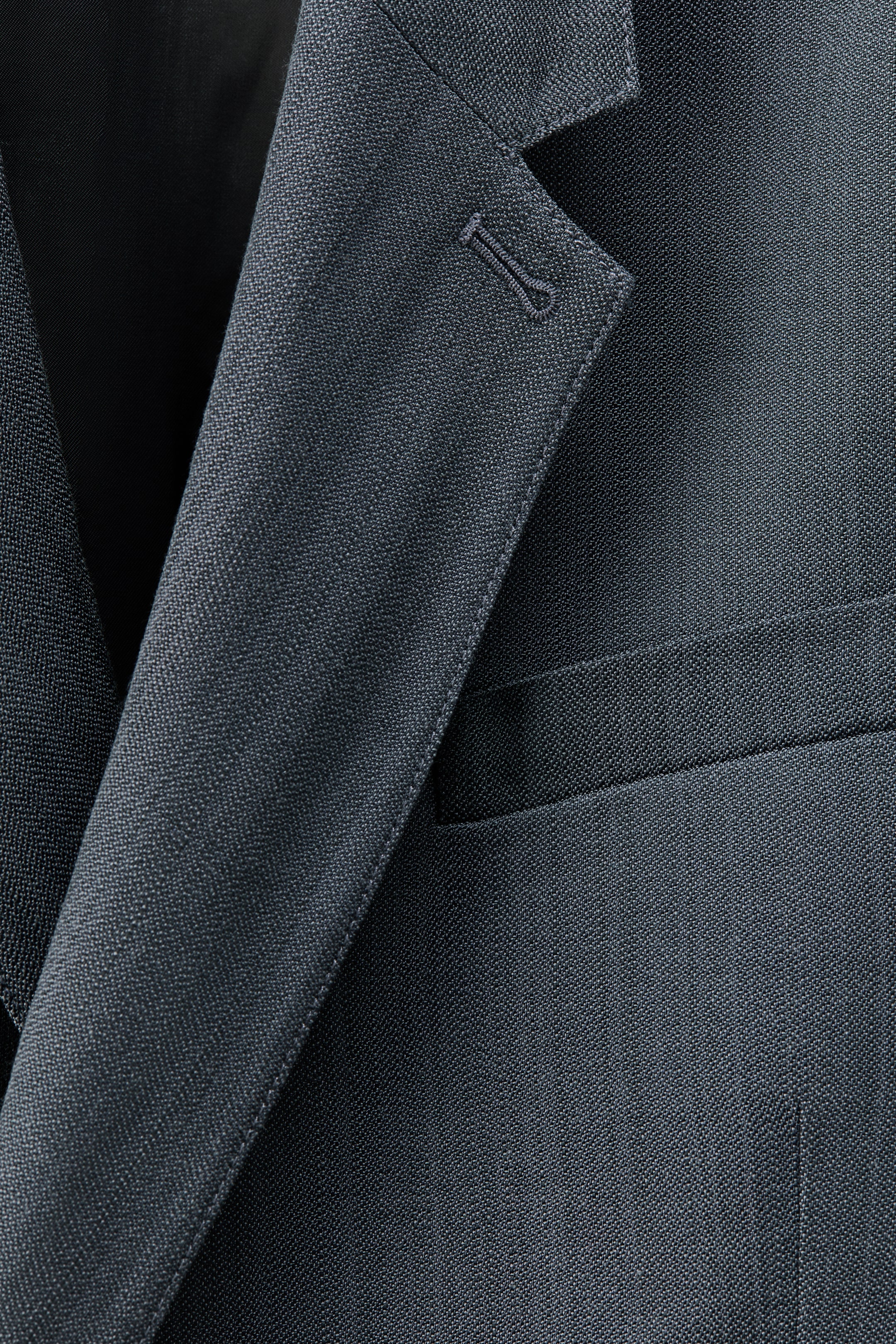 Loose-Fit Single-Breasted Wool-Blend Suit Jacket