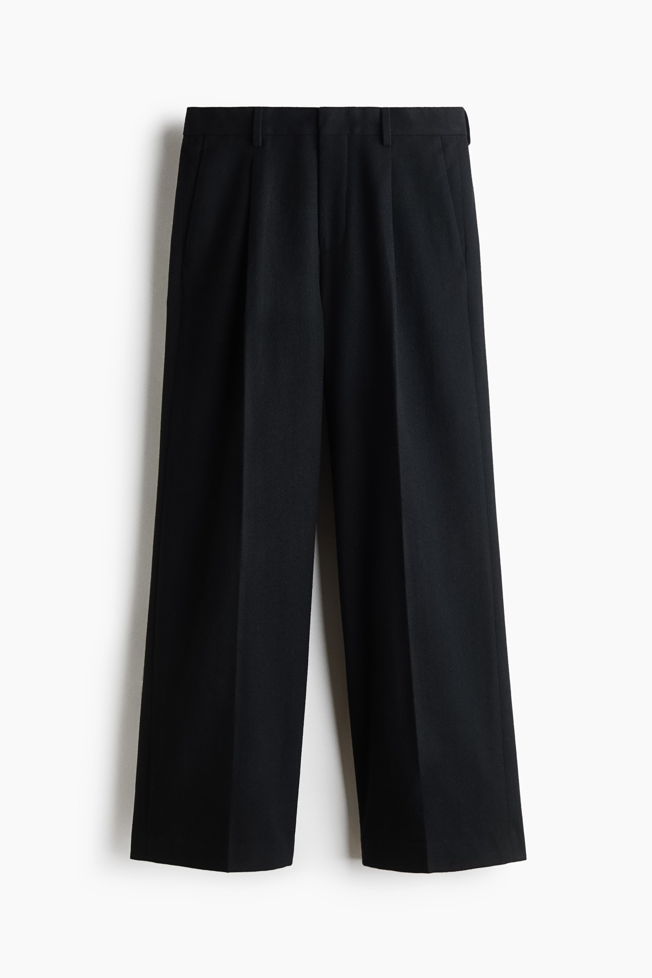 View larger image: Loose Fit Wool-blend trousers - Black - Men | H&M 1
