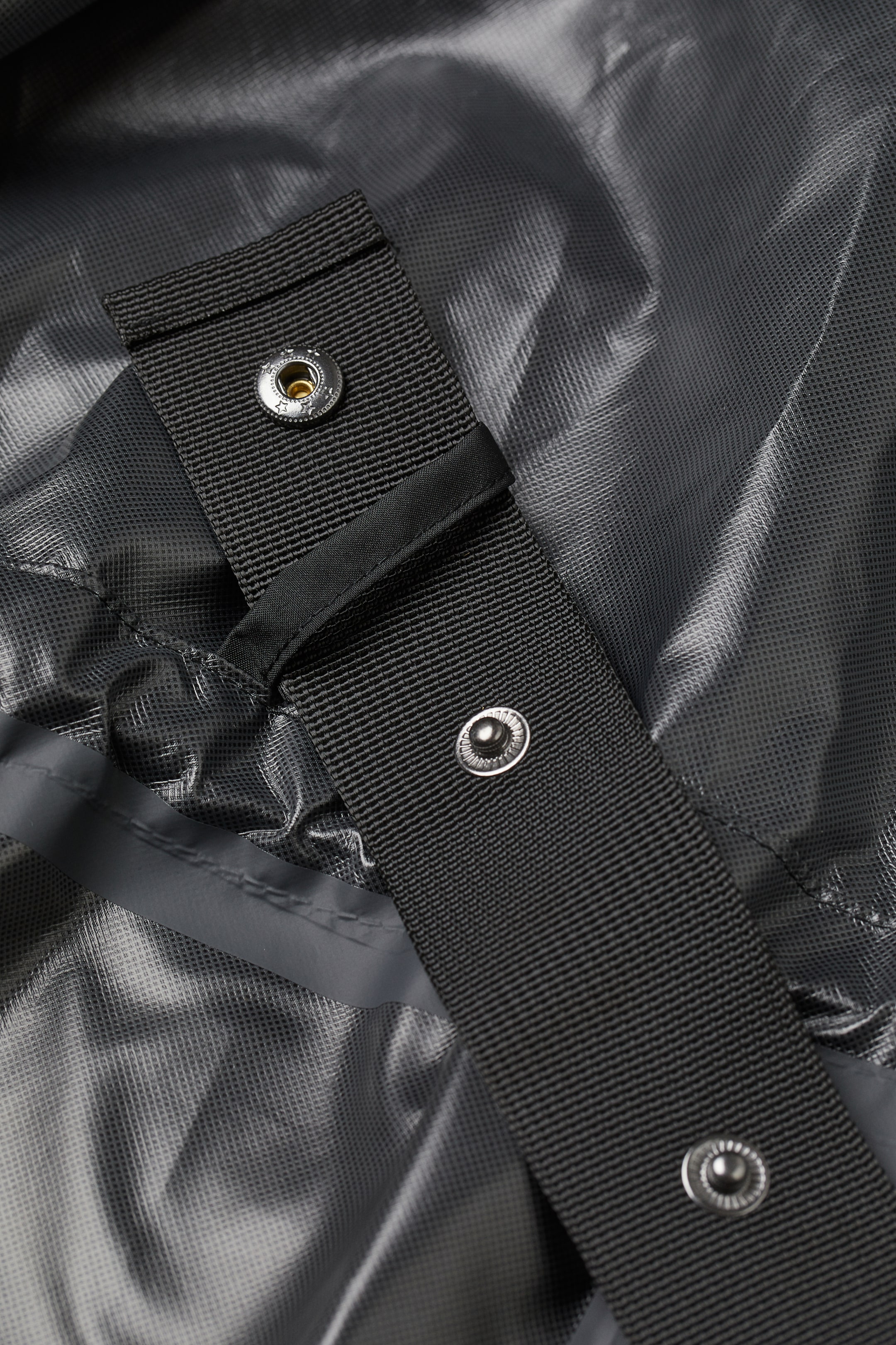 Packable commuter jacket Long sleeve Knee length Black Ladies