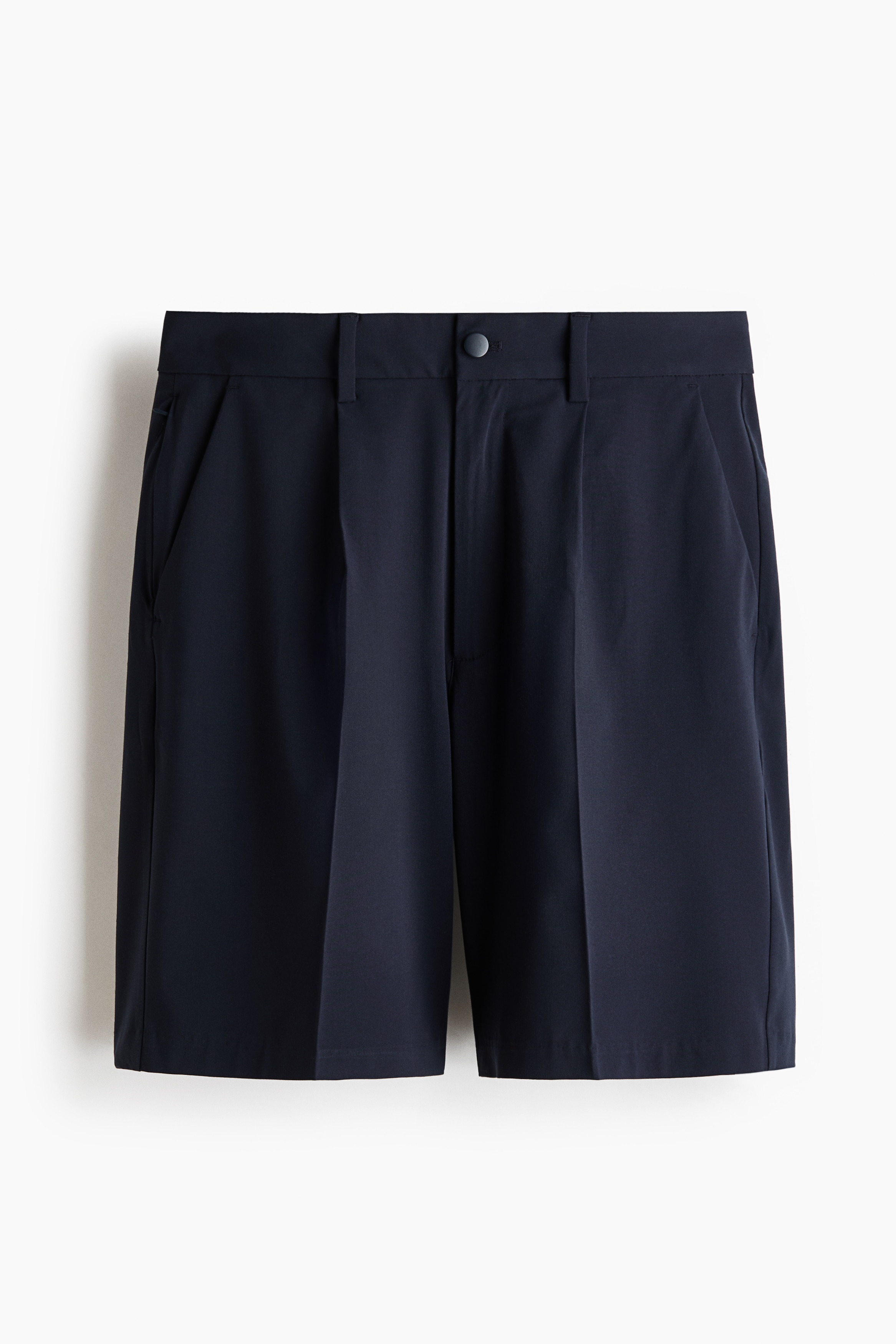 Shorts mit Vierwegestretch in Loose Fit - Marineblau/Schwarz/Dunkelbraun