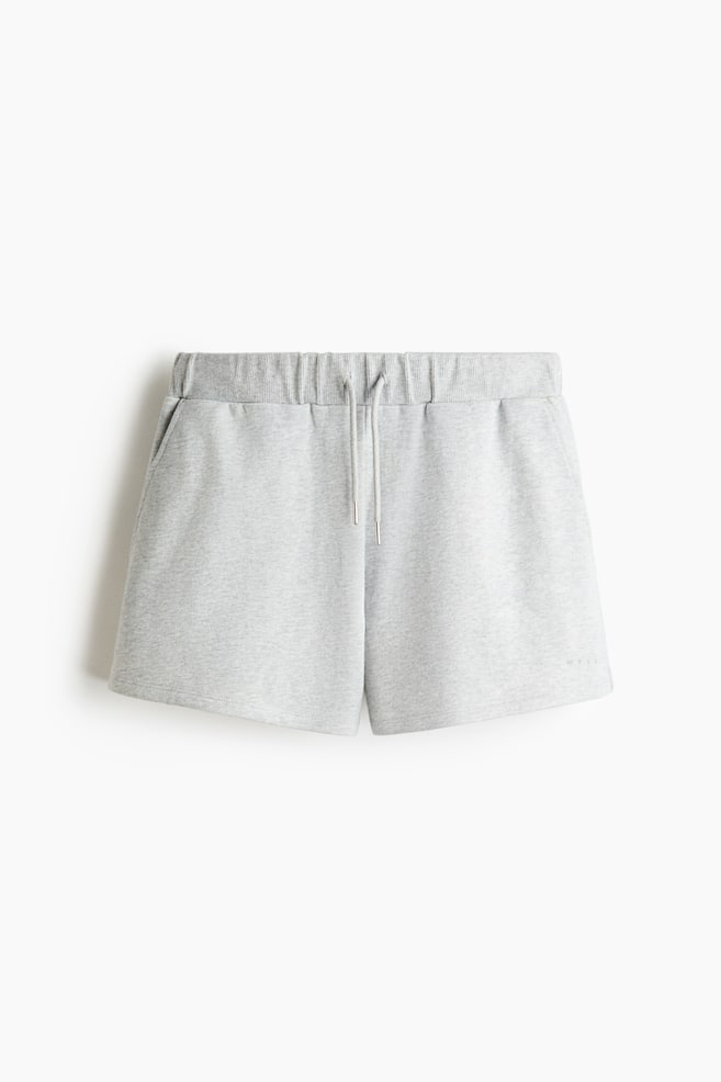 Regular-Fit Sports Sweatshorts - Light gray melange - 1