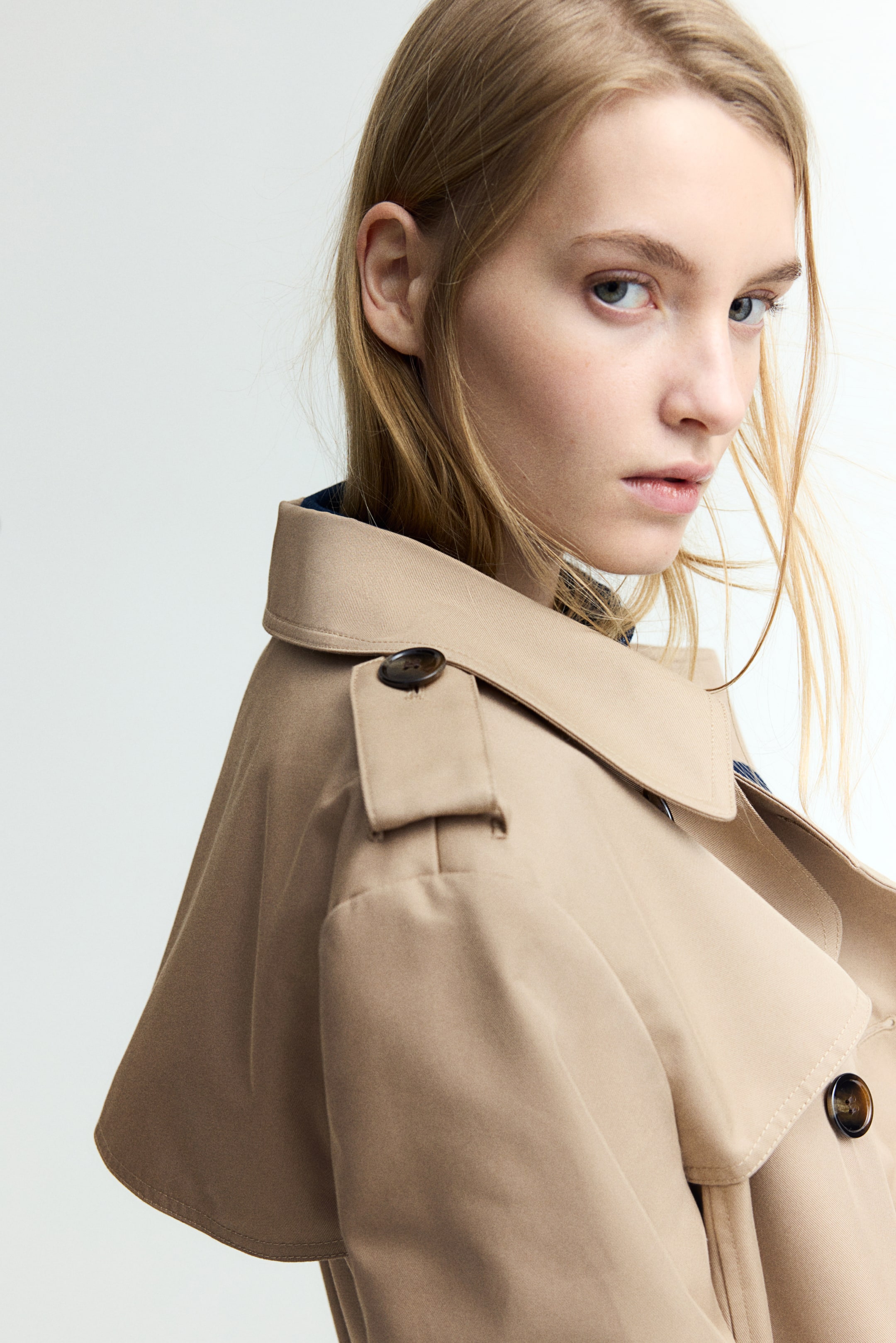 Knee-Length Trench Coat