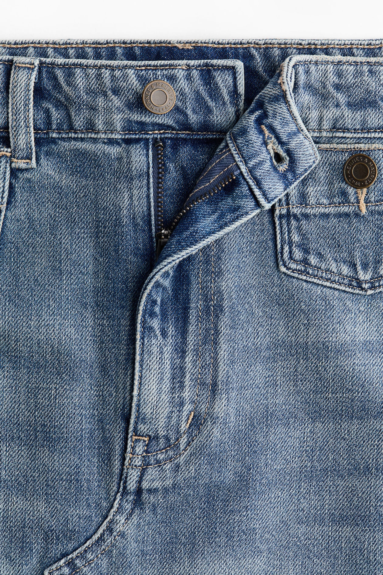 A-line denim skirt - image 5